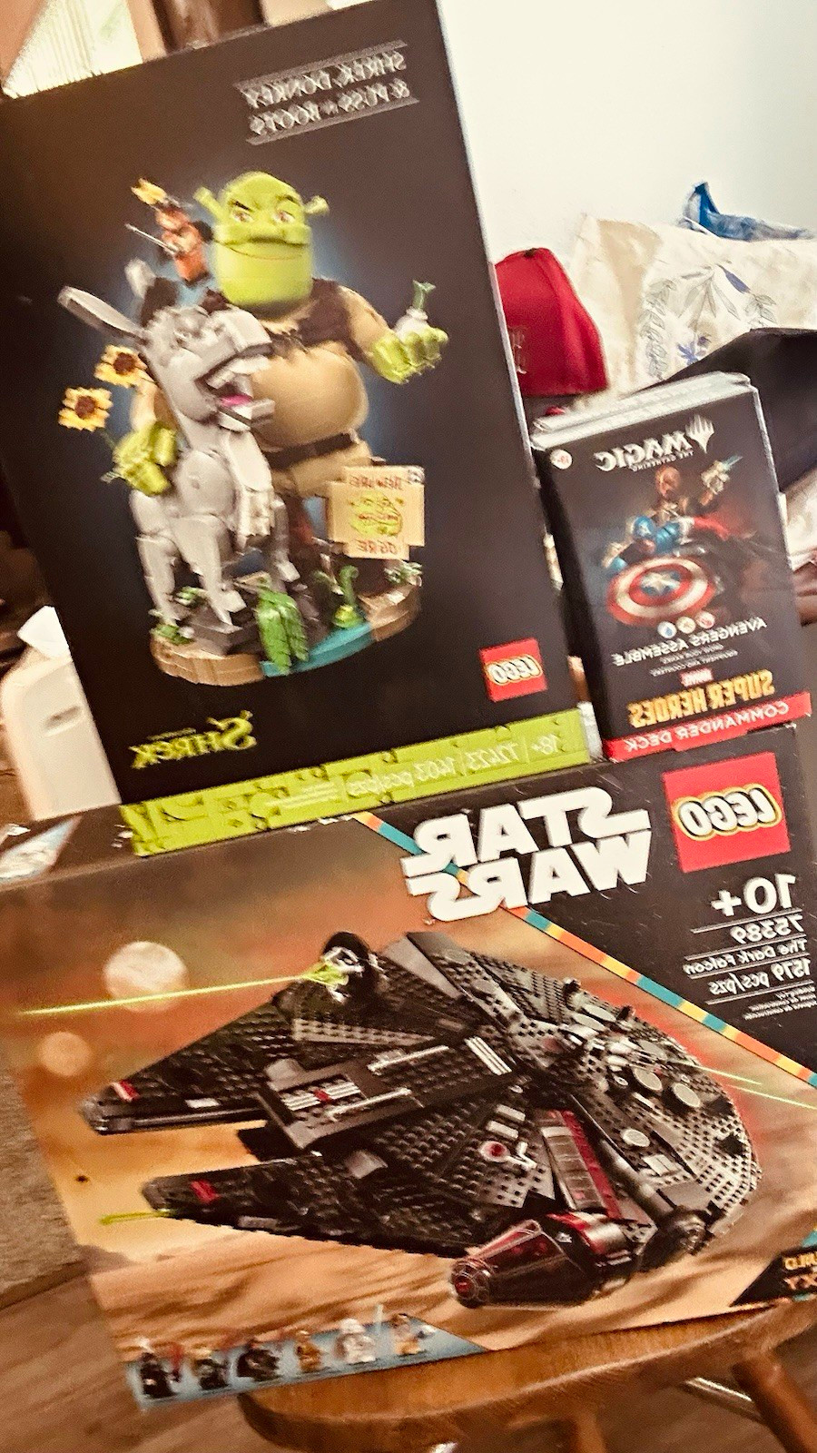 LEGO Star Wars 75389 shrek LEGO 72423 and magic commander deck avengers b panthe LEGO Star Wars 75389 shrek LEGO 72423 and magic commander deck avengers b panthe