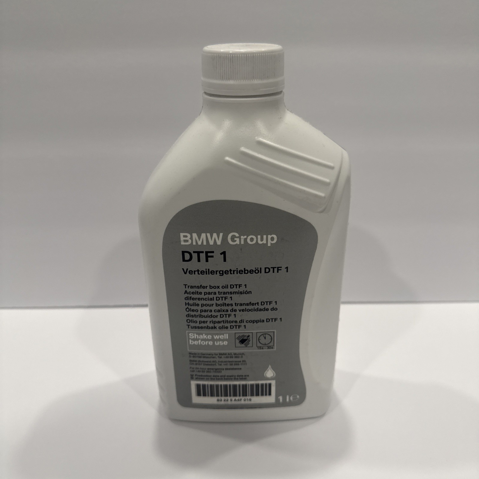 Genuine BMW DTF1 Transfer Case Fluid 1 Liter Bottle 83225A4F016 Genuine BMW DTF1 Transfer Case Fluid 1 Liter Bottle 83225A4F016