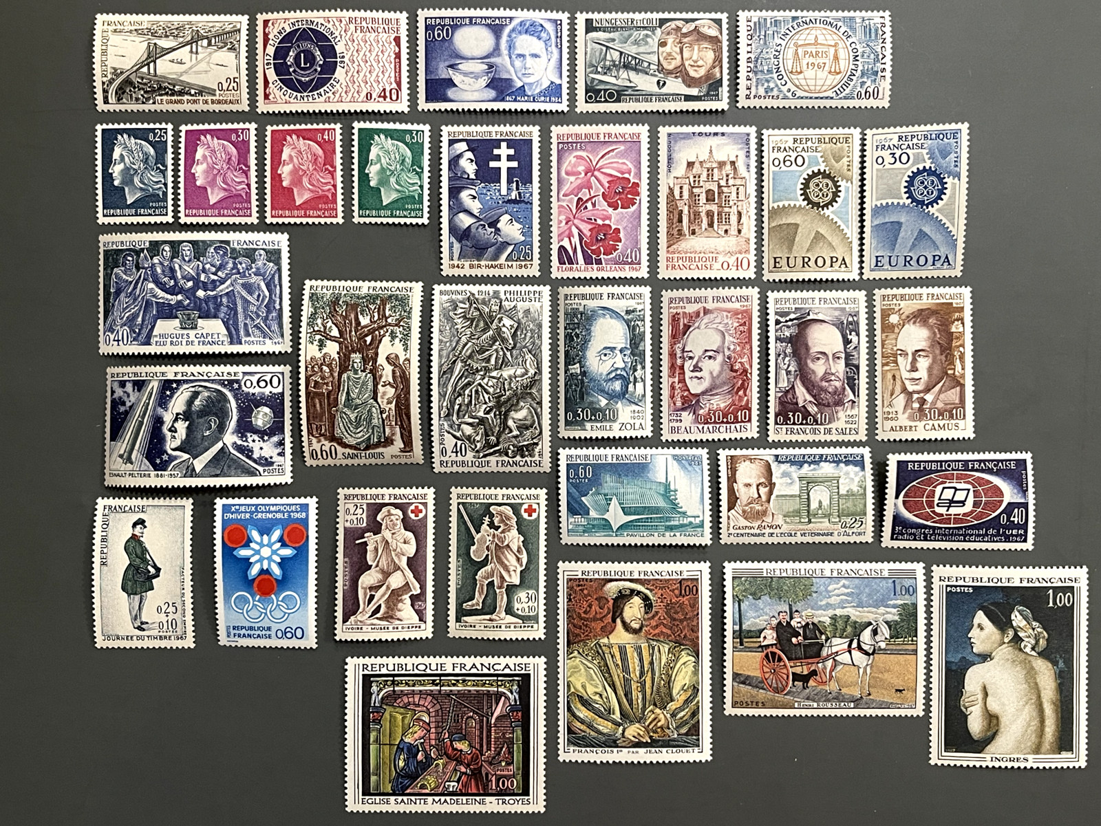 France 1967 Complete Year Set MNH** – Stamp Collection – Mint Never Hinged