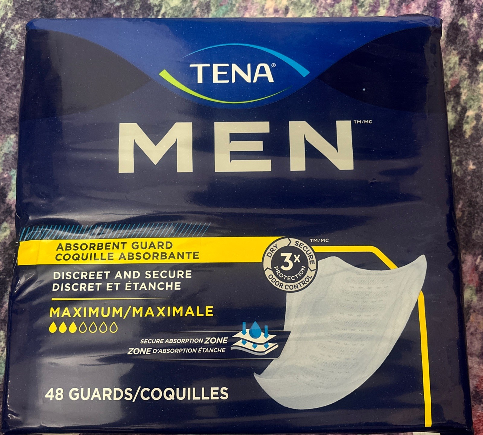 Tena Incontinence Guards for Men, Maximum Absorbency, 48 ct Tena Incontinence Guards for Men, Maximum Absorbency, 48 ct