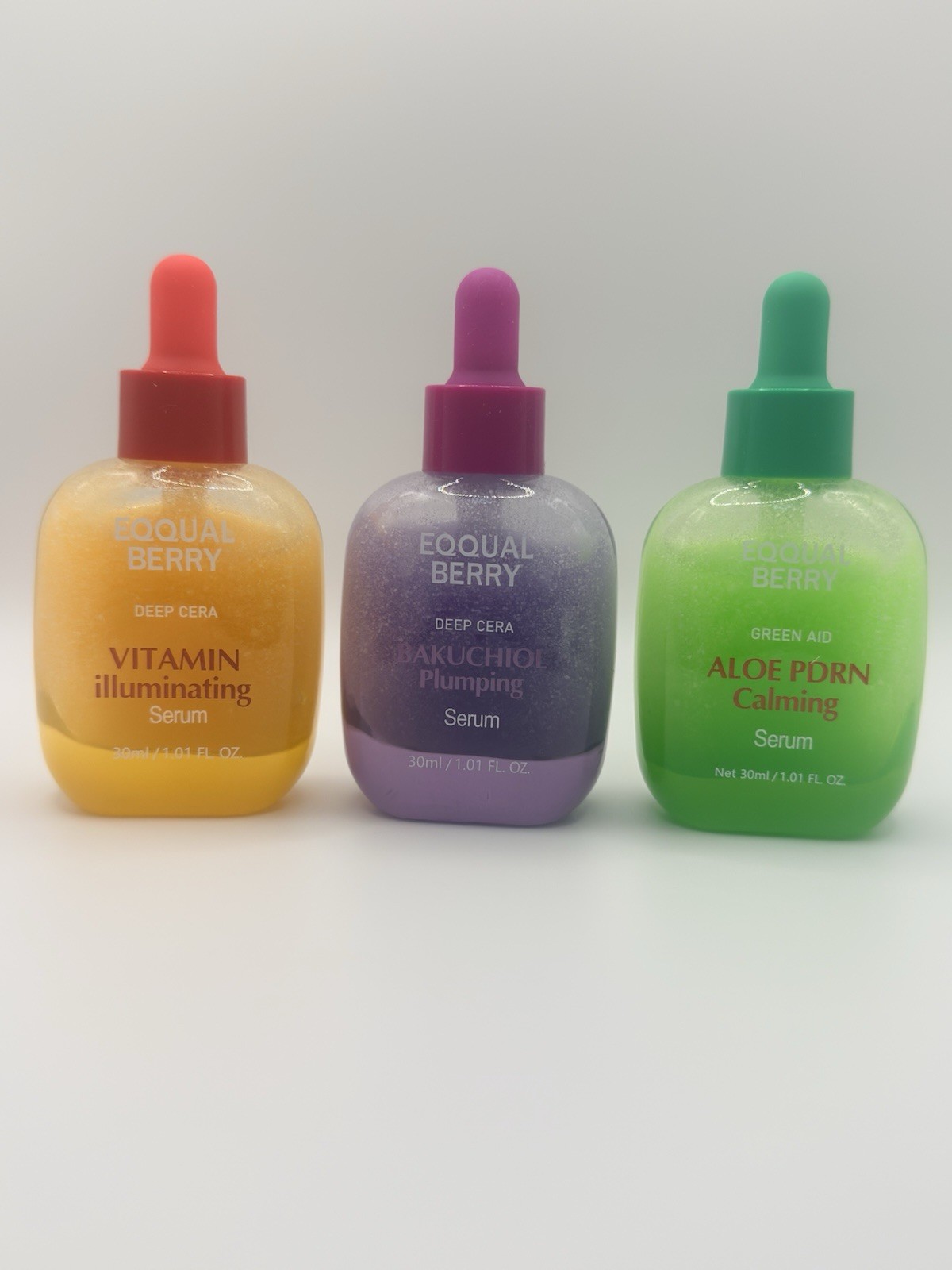 EQQUAL BERRY/ALOE PDRN CALMING/BAKUCHIOL PLUMPING/VITAMIN ILLUMINATING SERUMS EQQUAL BERRY/ALOE PDRN CALMING/BAKUCHIOL PLUMPING/VITAMIN ILLUMINATING SERUMS