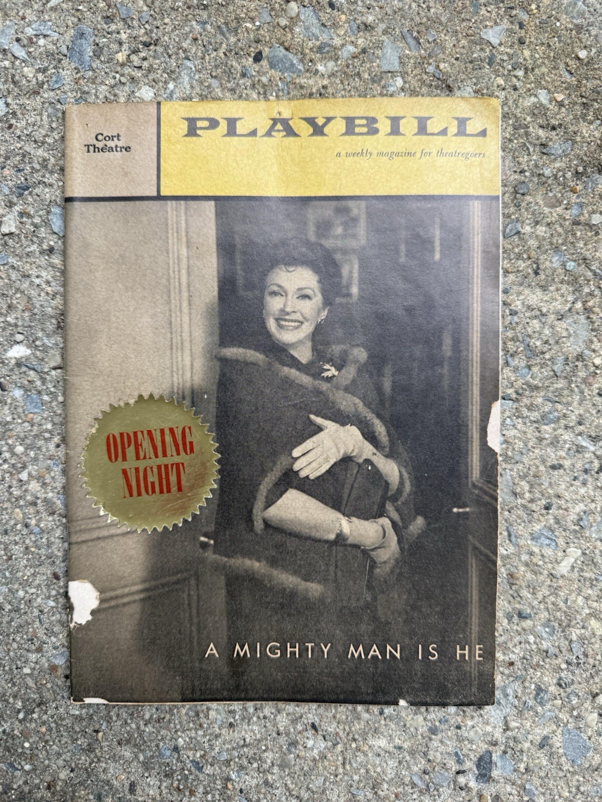 A Mighty Man Is He Playbill Opening Night 1960 Nancy Kelly Cort Theatre Rare A Mighty Man Is He Playbill Opening Night 1960 Nancy Kelly Cort Theatre Rare