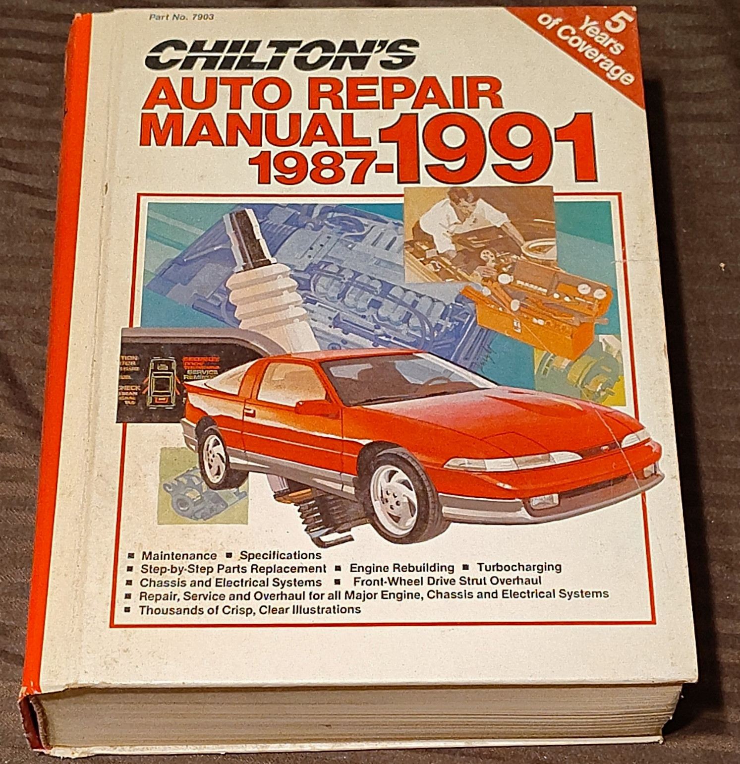 Chilton's Auto Repair Manual 1987-1991 Great Condition Part No 7903 Chilton's Auto Repair Manual 1987-1991 Great Condition Part No 7903