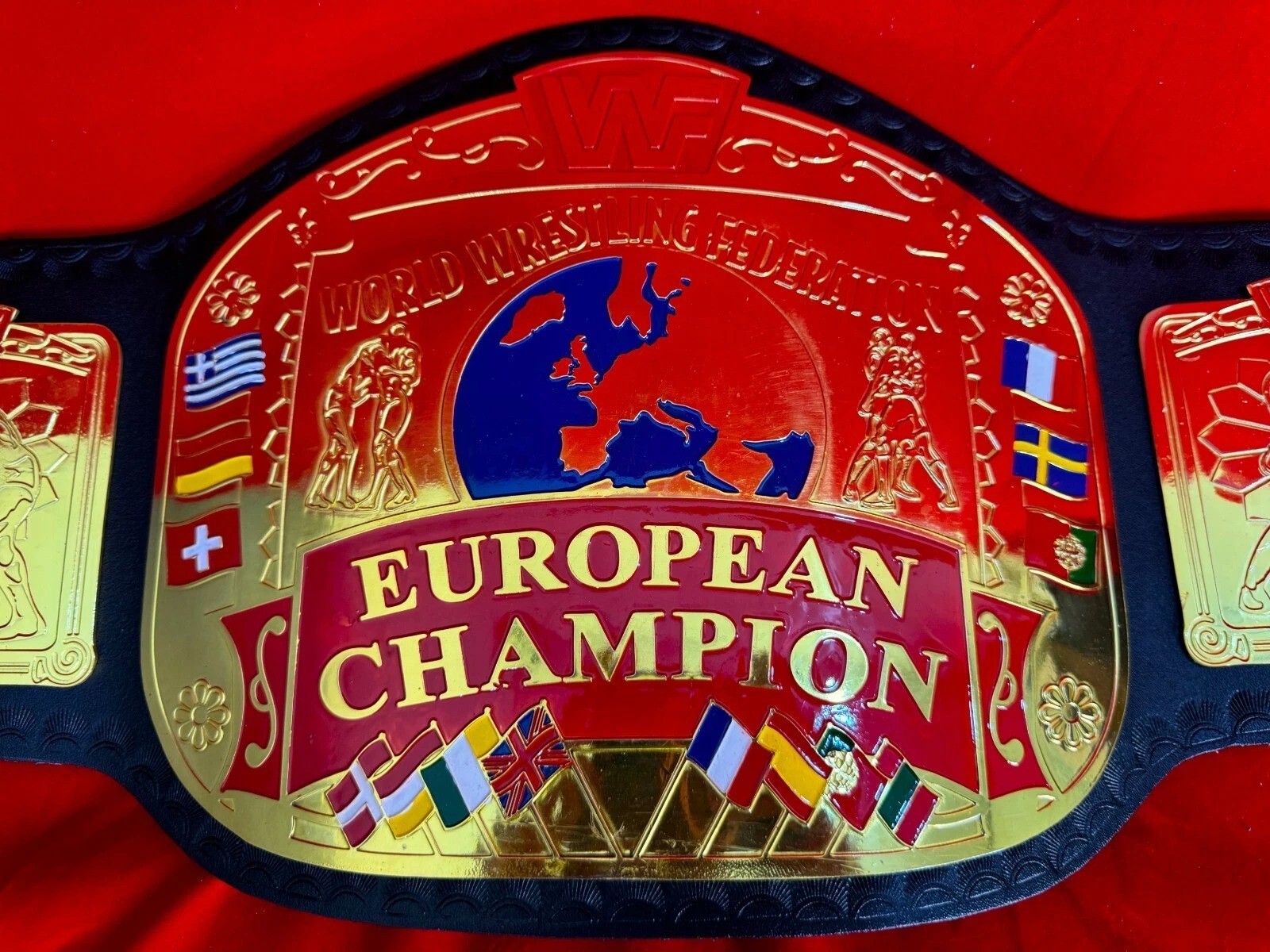 WWF European  Heavyweight Wrestling Championship Belt 2MM Title
