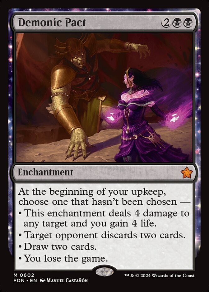 Demonic Pact 602 M FDN MTG NM Demonic Pact 602 M FDN MTG NM