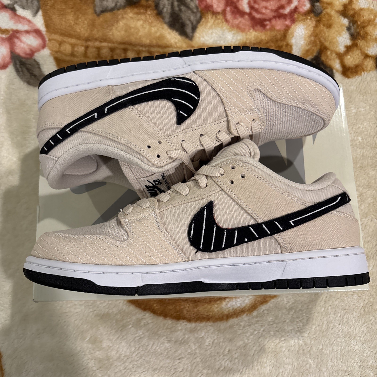 Size 10M - Albino & Preto x Nike Dunk SB Low Jiu-Jitsu FD2627-200