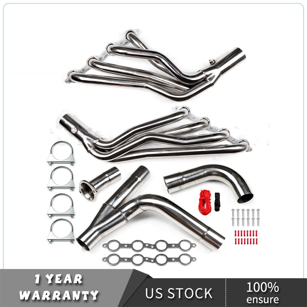 For 99-06 Chevy GMC Silverado/Sierra 4.8L/5.3L/6L Long Tube Exhaust Headers Kit