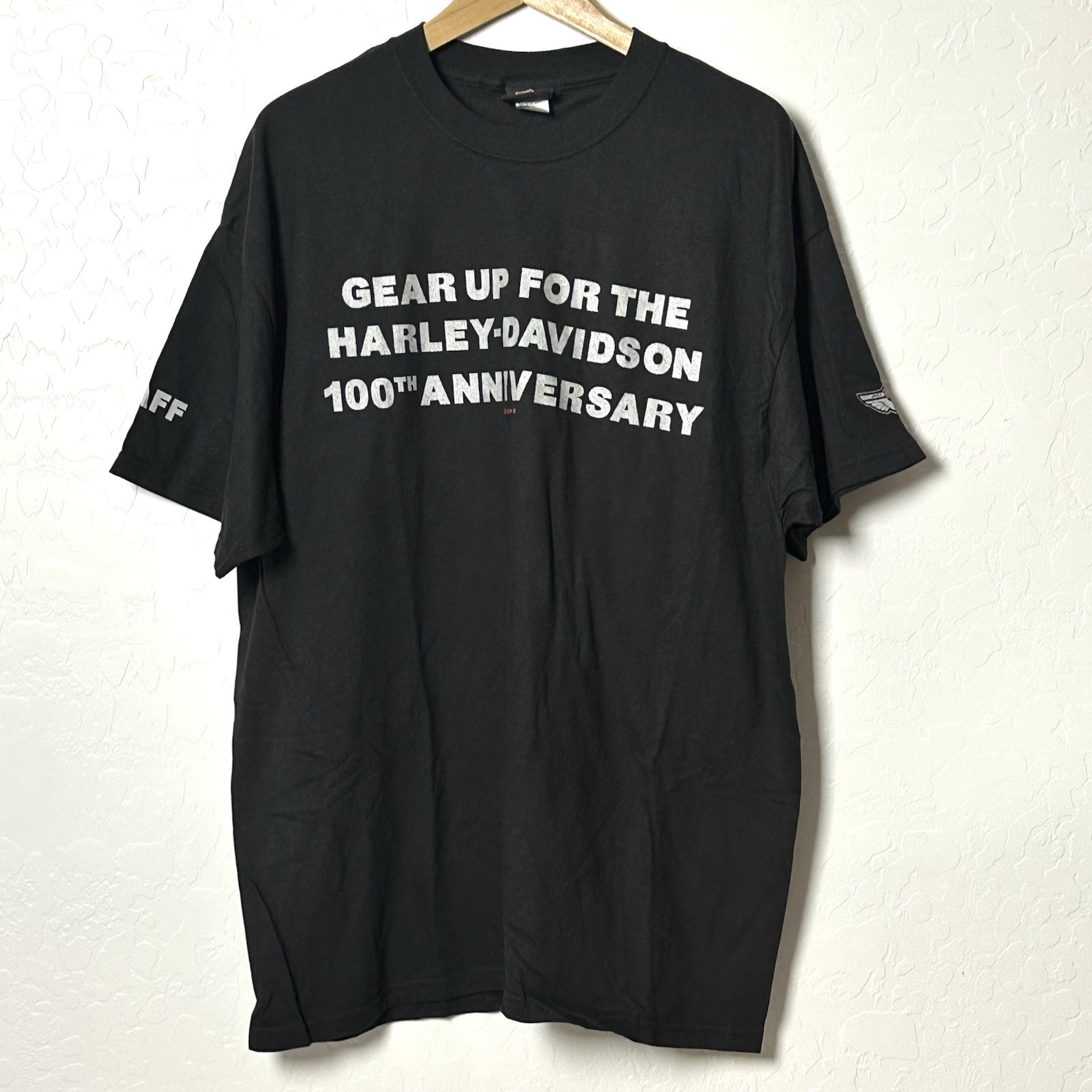 Vintage 2002 Harley Davidson Chandler Arizona Staff T-Shirt 100th Anniversary XL