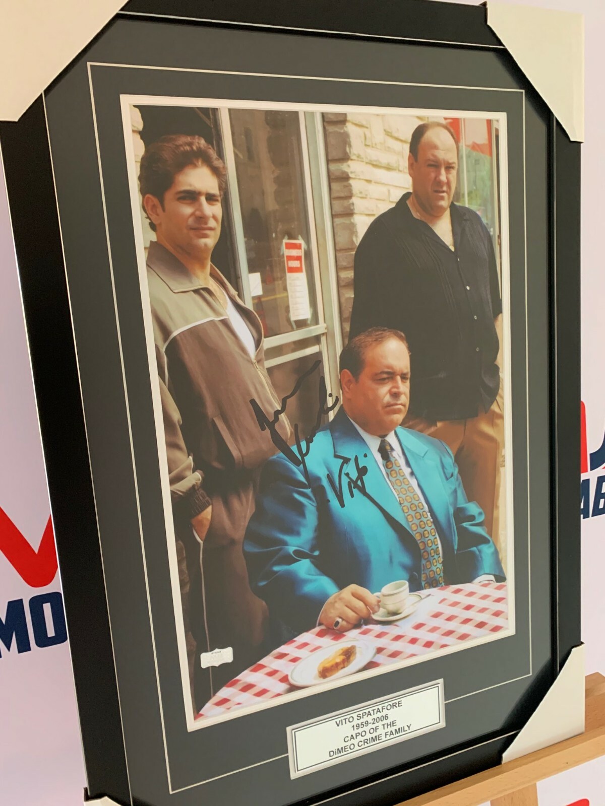 Joseph R Gannascoli Vito Spatafore Signed Sopranos Autograph RARE and Exclusive