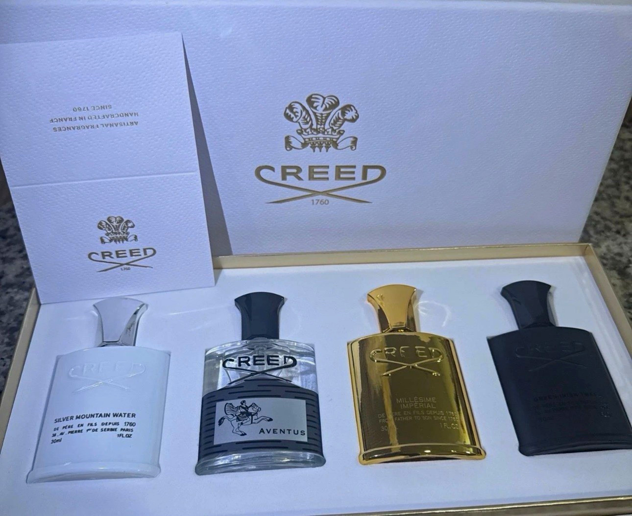 Creed Travel Spray Gift Set Aventus Silver Mountain Water 30ml Creed Travel Spray Gift Set Aventus Silver Mountain Water 30ml
