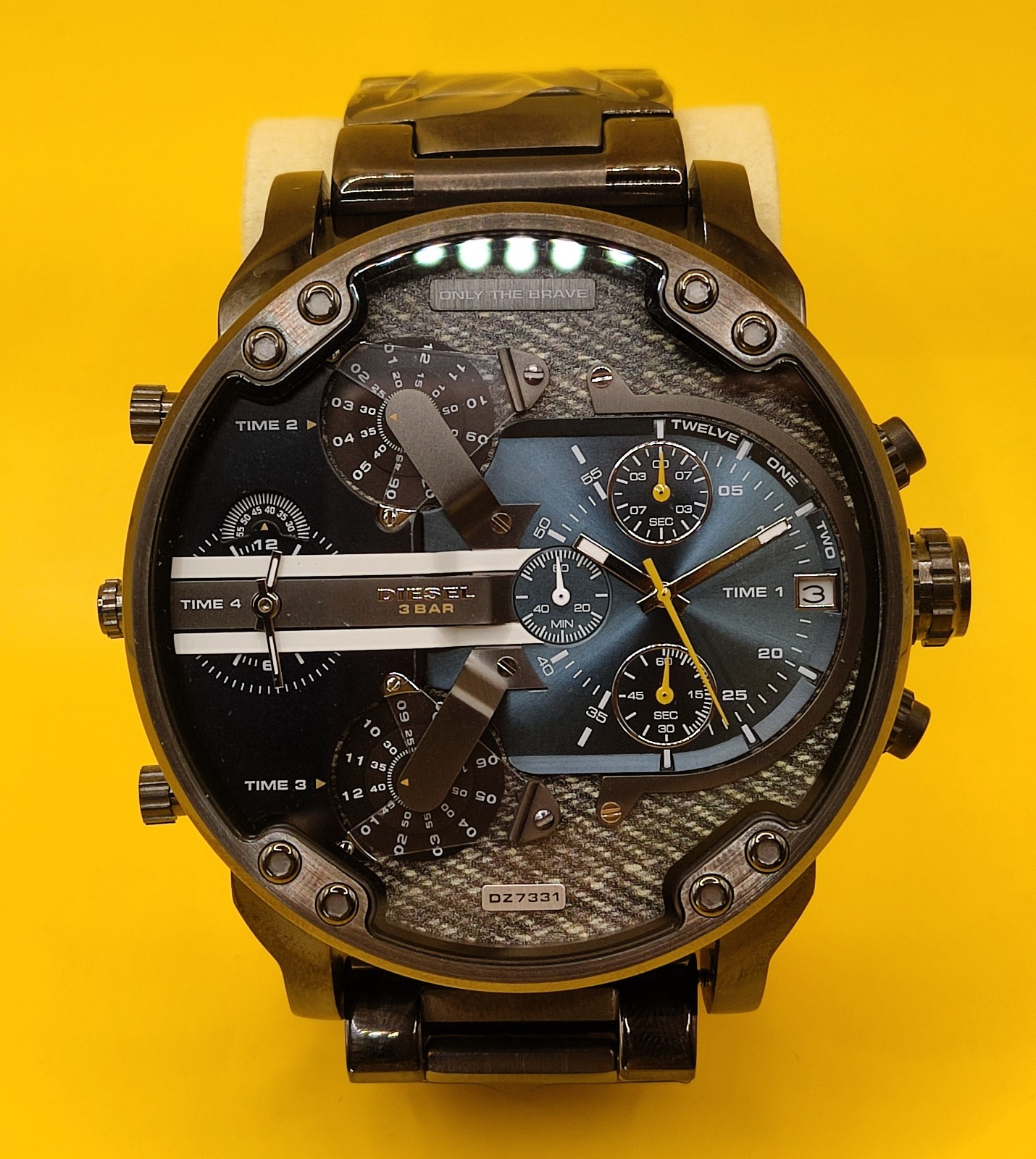 Luxury Diesel Mr. Daddy 2.0 DZ7331 Multi Time Refurbished Men\'s Wrist Watch