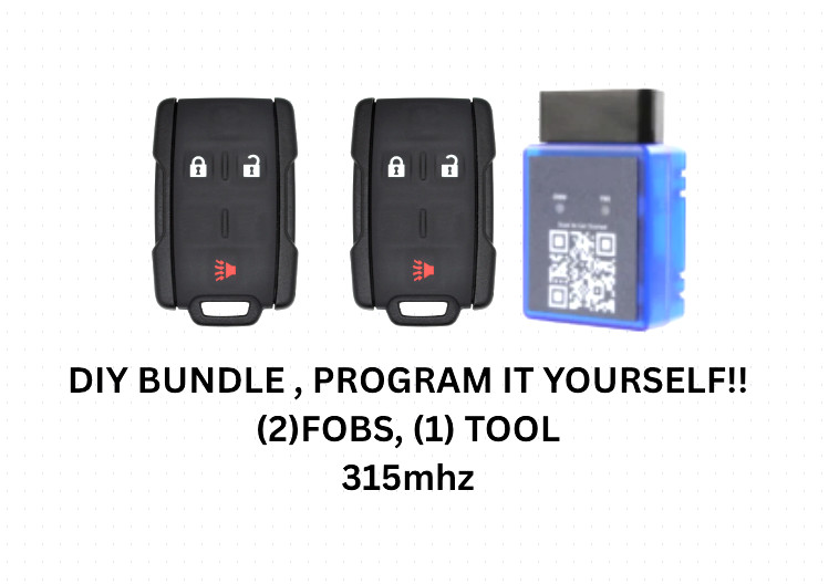 DIY BUNDLE PAIR FOR 2014-19 SILVERADO, SIERRA KEYLESS REMOTE AND  13577771 B119