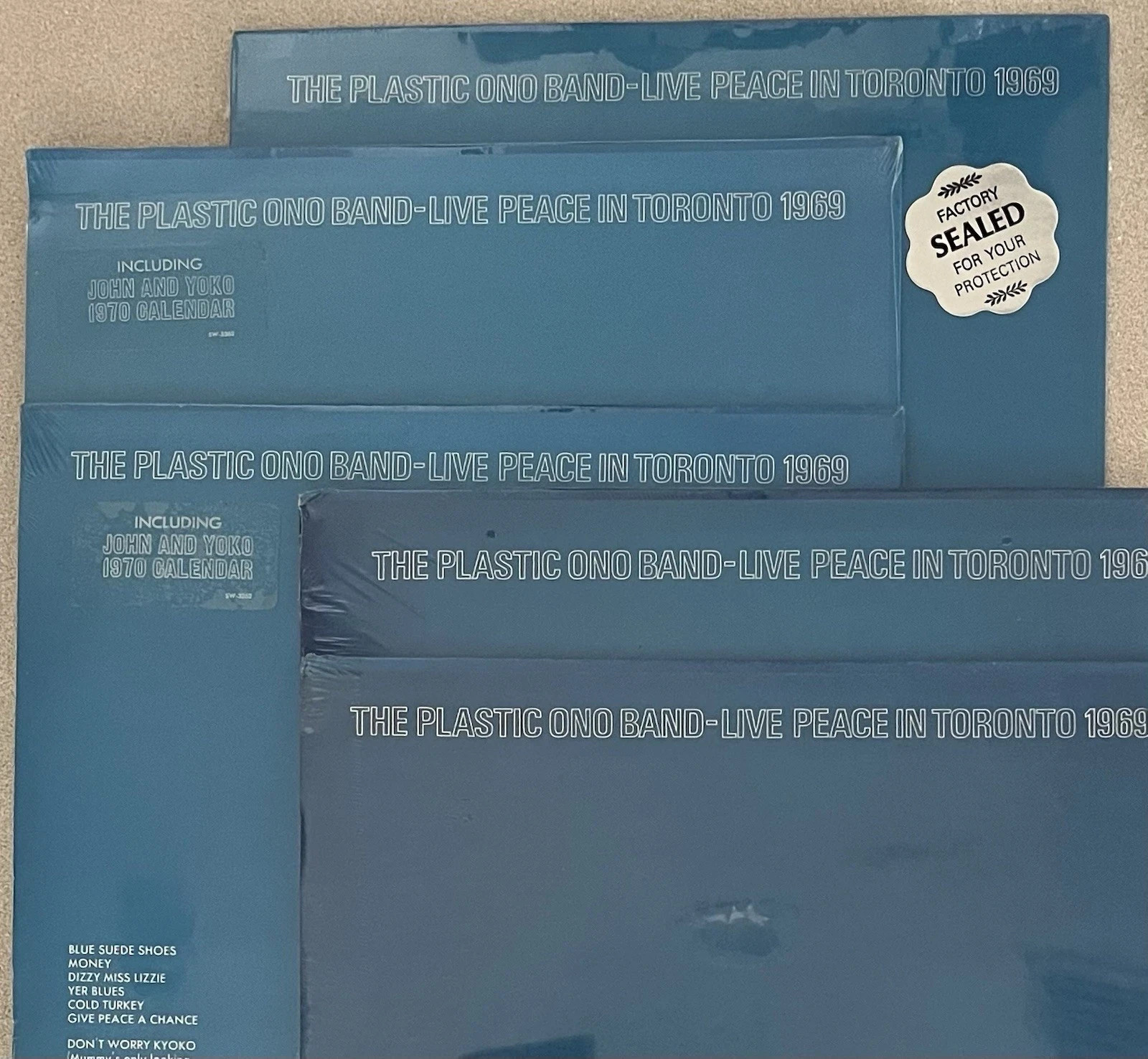 JOHN LENNON Plastic Ono Band Live Peace In Toronto 1969  VINYL Calendar BEATLES