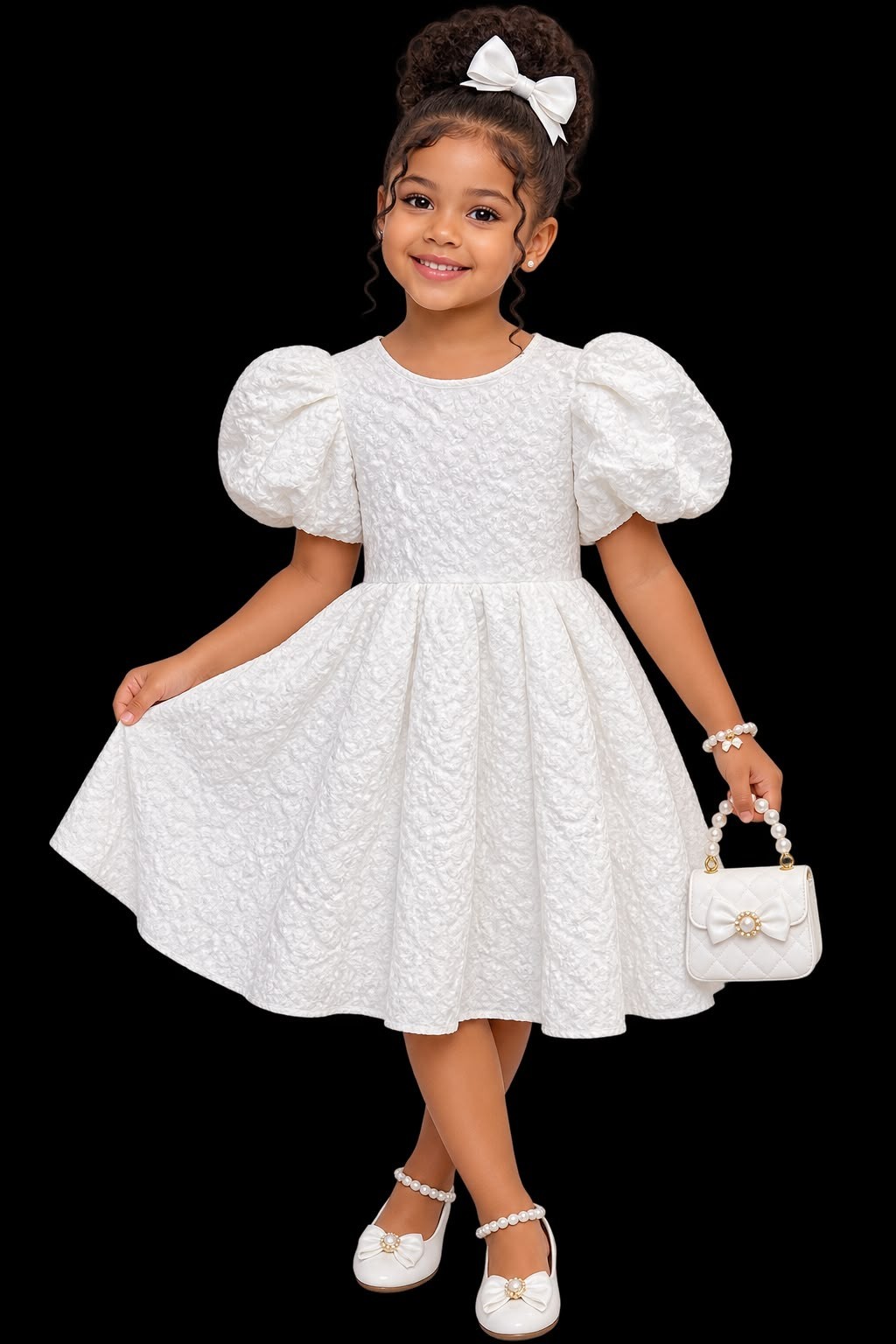 Shein kids Girls White Dress 150 cm 10 Years Old