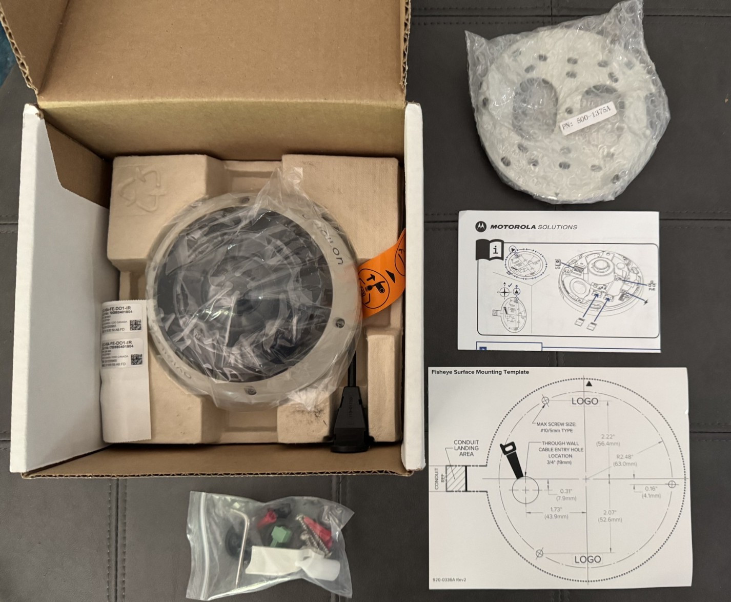 Avigilon 8.0C-H5A-FE-DO1-IR, 320-1174A, Fisheye Panoramic Network Dome Camera