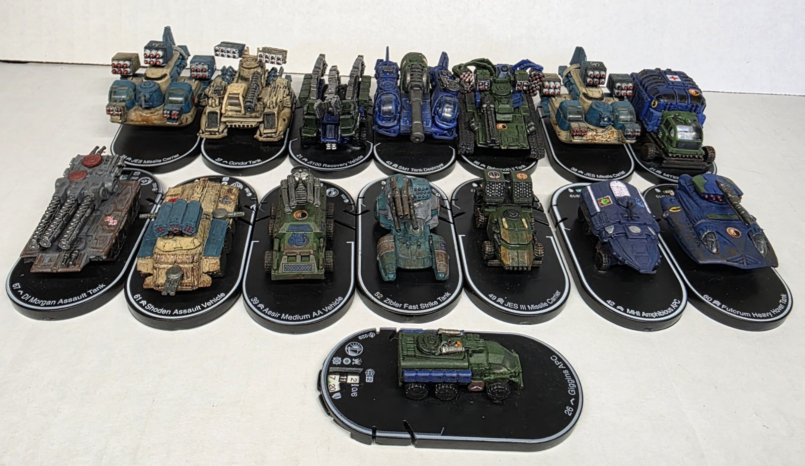 Mechwarrior (2002-2006) Wizkids - Lot Of 15 Vehicles 