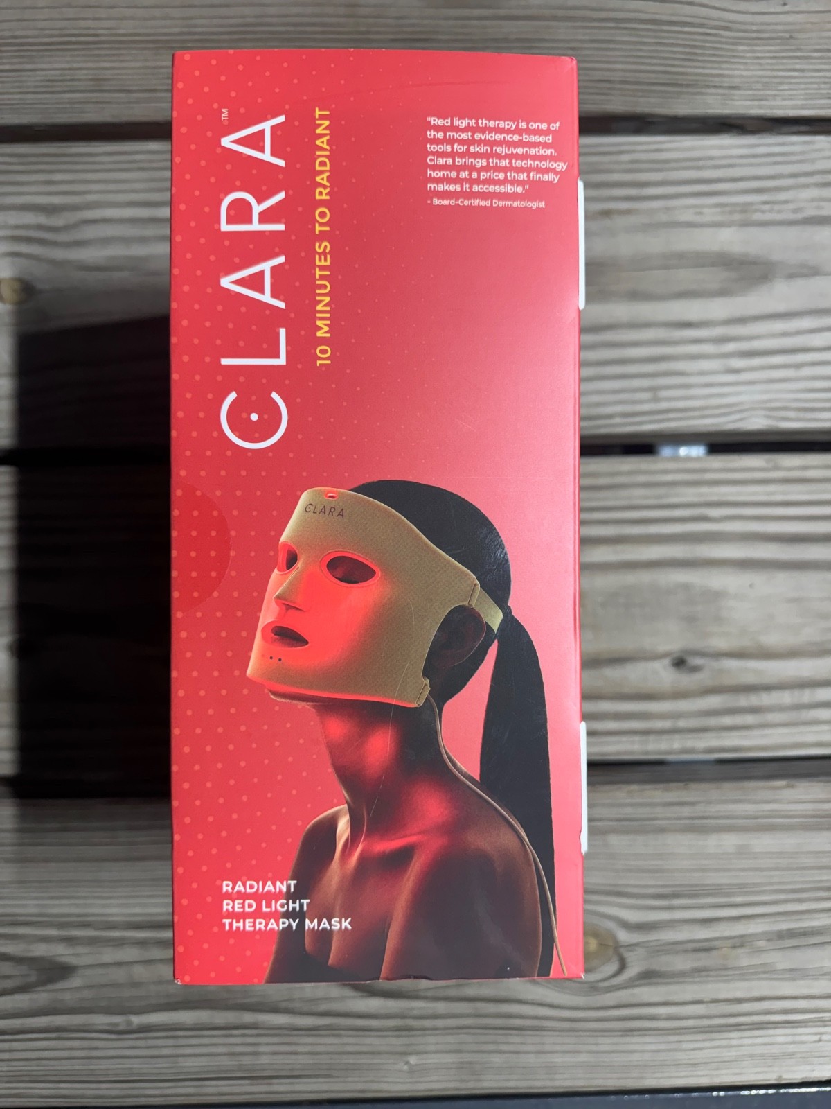 Clara Radiant Red Light Therapy Mask - New In Box Clara Radiant Red Light Therapy Mask - New In Box