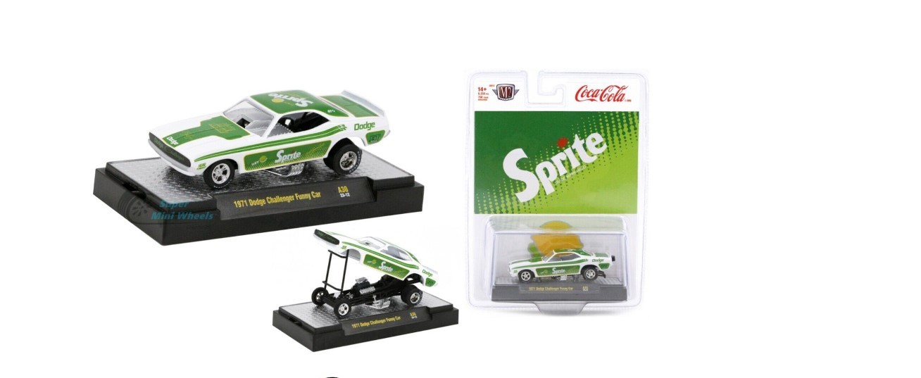 M2 Machines Coca-Cola Release A30 1971 Dodge Challenger Funny Car