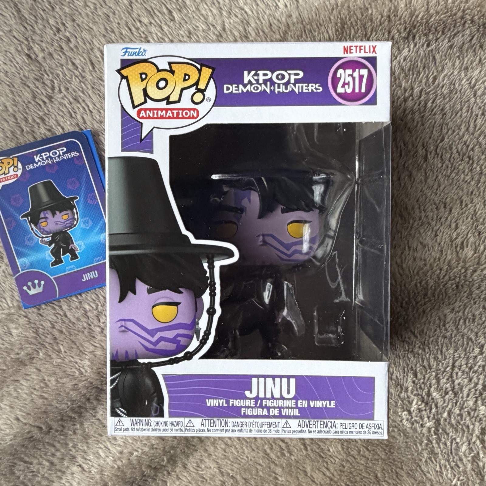 Pop Mystery K-Pop Demon Hunters Jinu Funko Pop #2517 Saja Boys