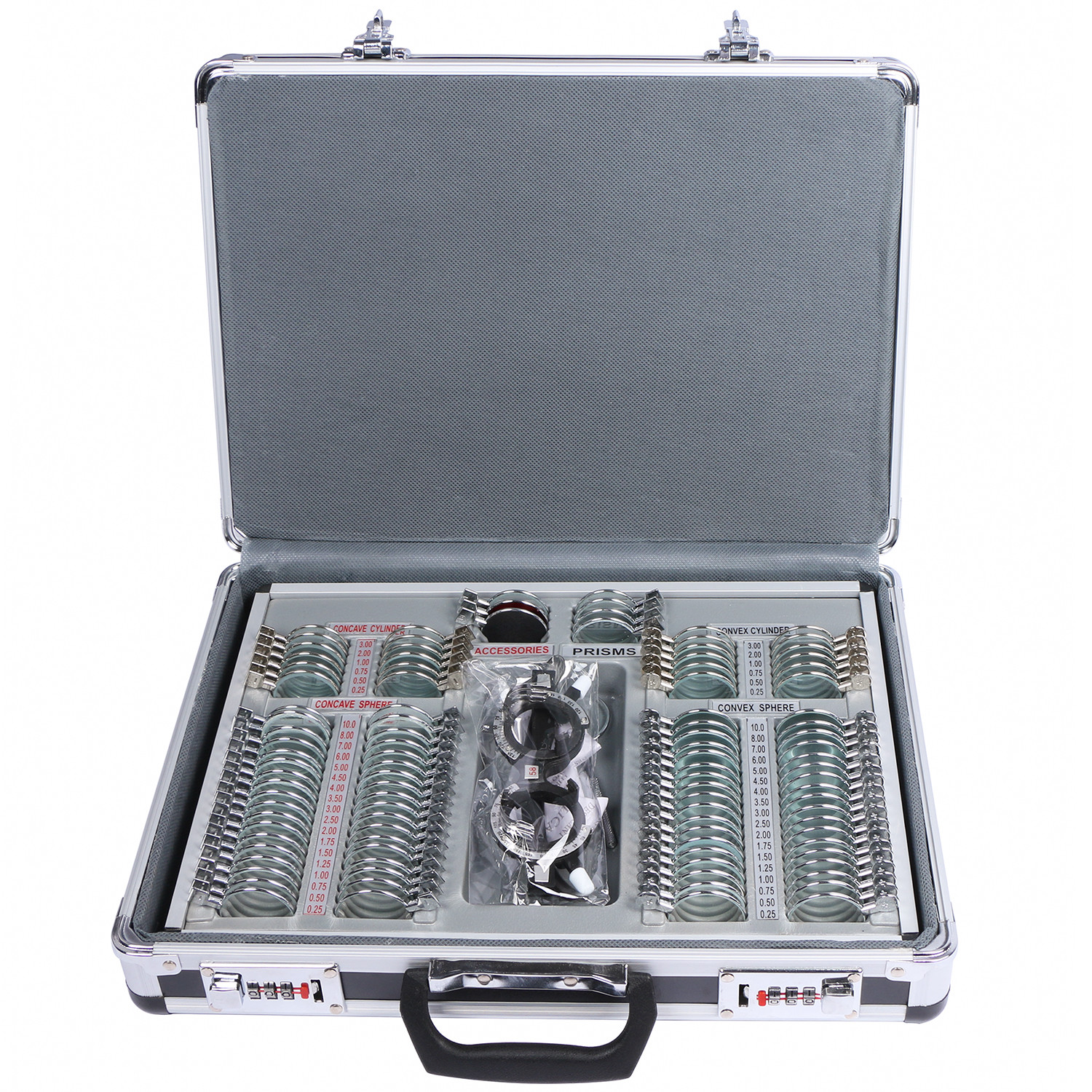 104PCS Optical Optometry Trial Lens Set Metal Rim Aluminum Case 104PCS Optical Optometry Trial Lens Set Metal Rim Aluminum Case