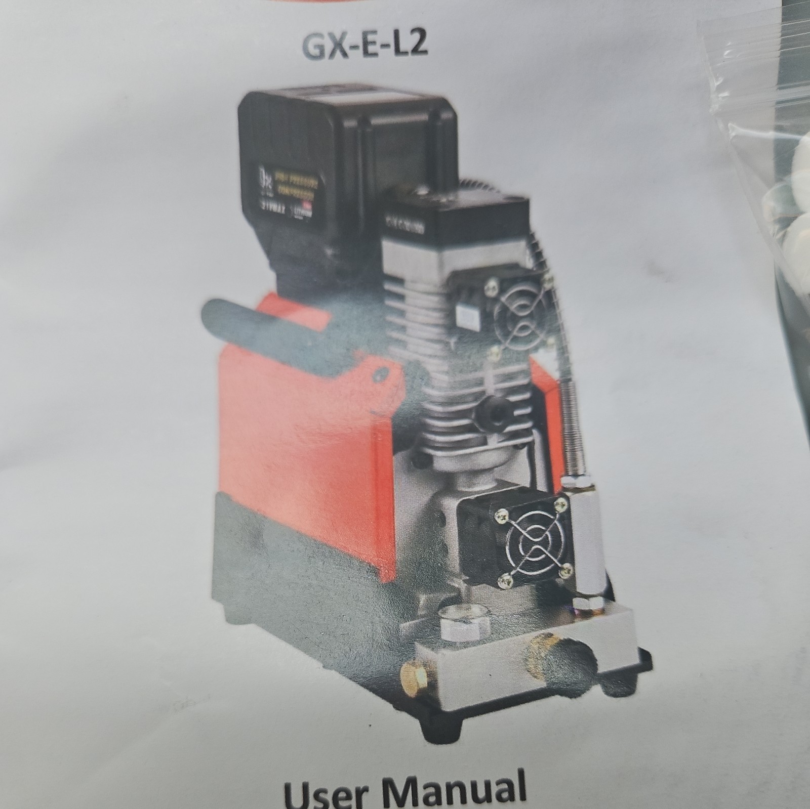Compact GX-E-L2-18V Air-Cooled Portable 30MPa High-Pressure Air Compressor