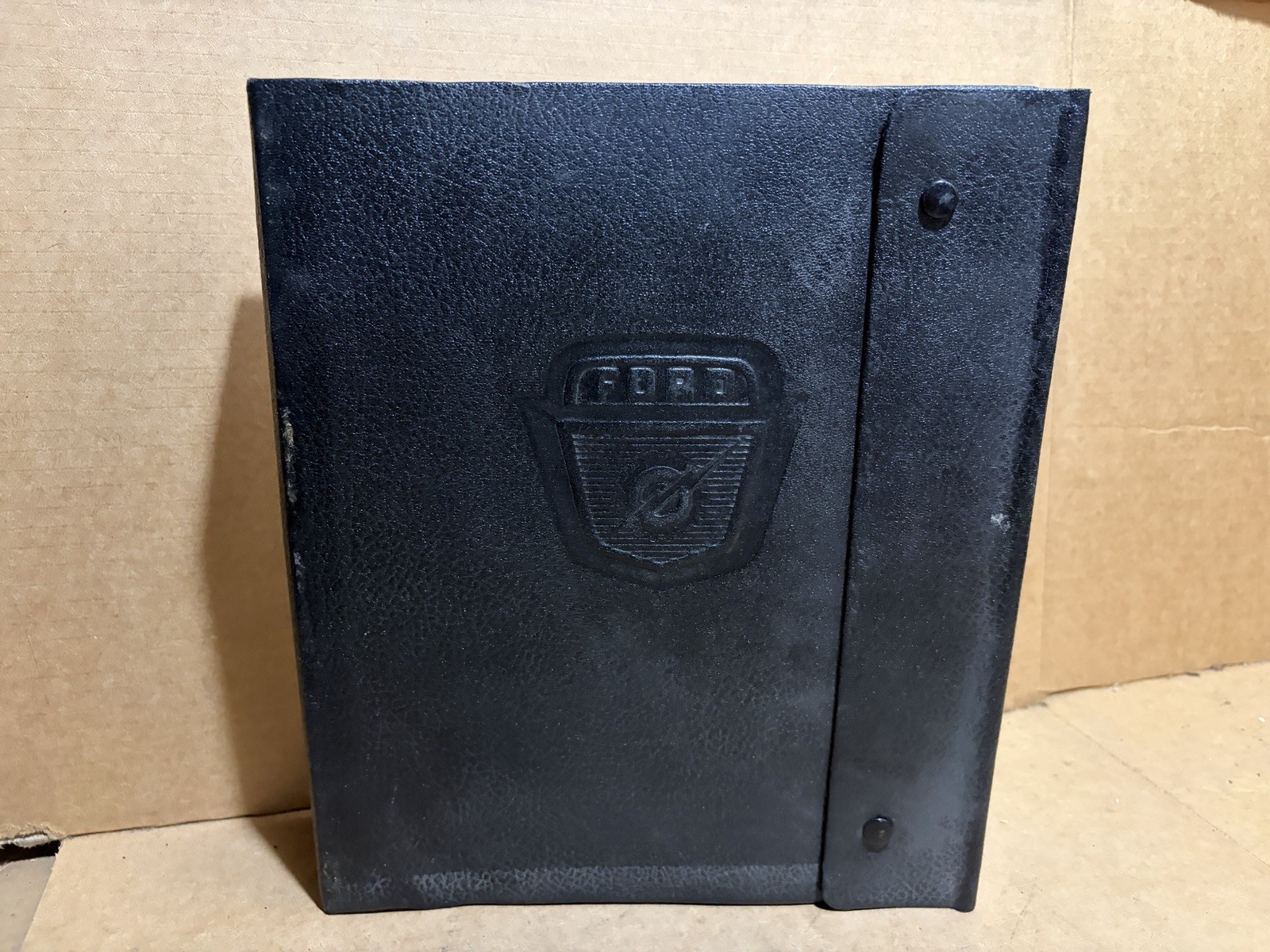 Late 1950's - Early 1960's Ford Dealership Showroom Binder -- EMPTY, NO CONTENTS