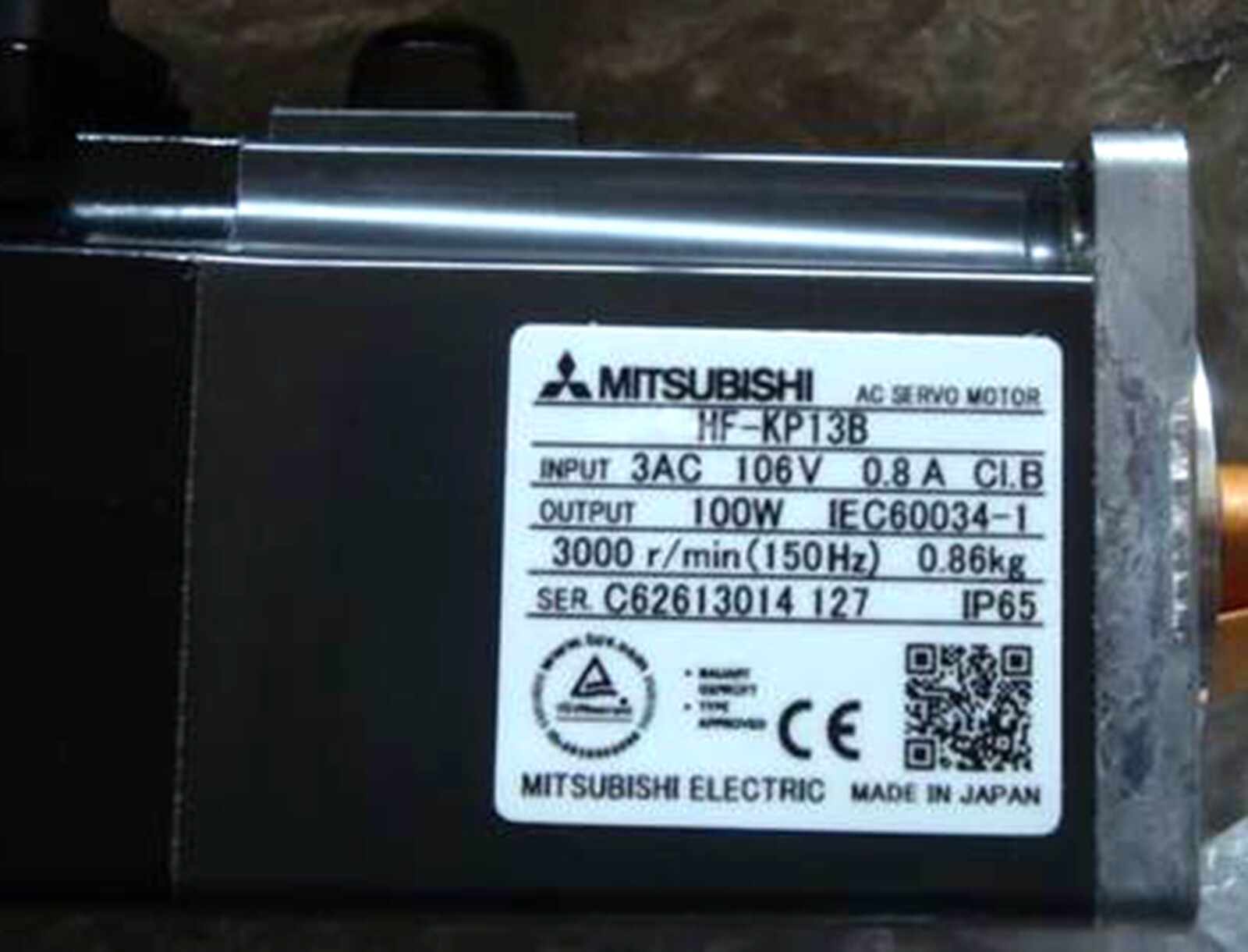 NEW Mitsubishi HF-KP13B AC Servo Motor NEW Mitsubishi HF-KP13B AC Servo Motor