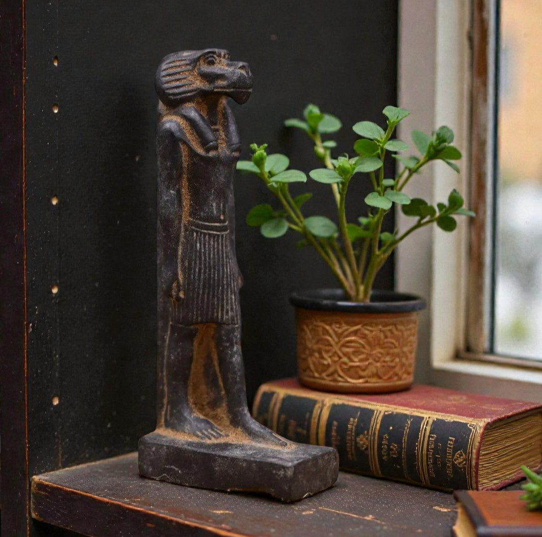 Egyptian Artifacts Rare Authentic Pharaonic Statue Of Egyptian God Baboon BC