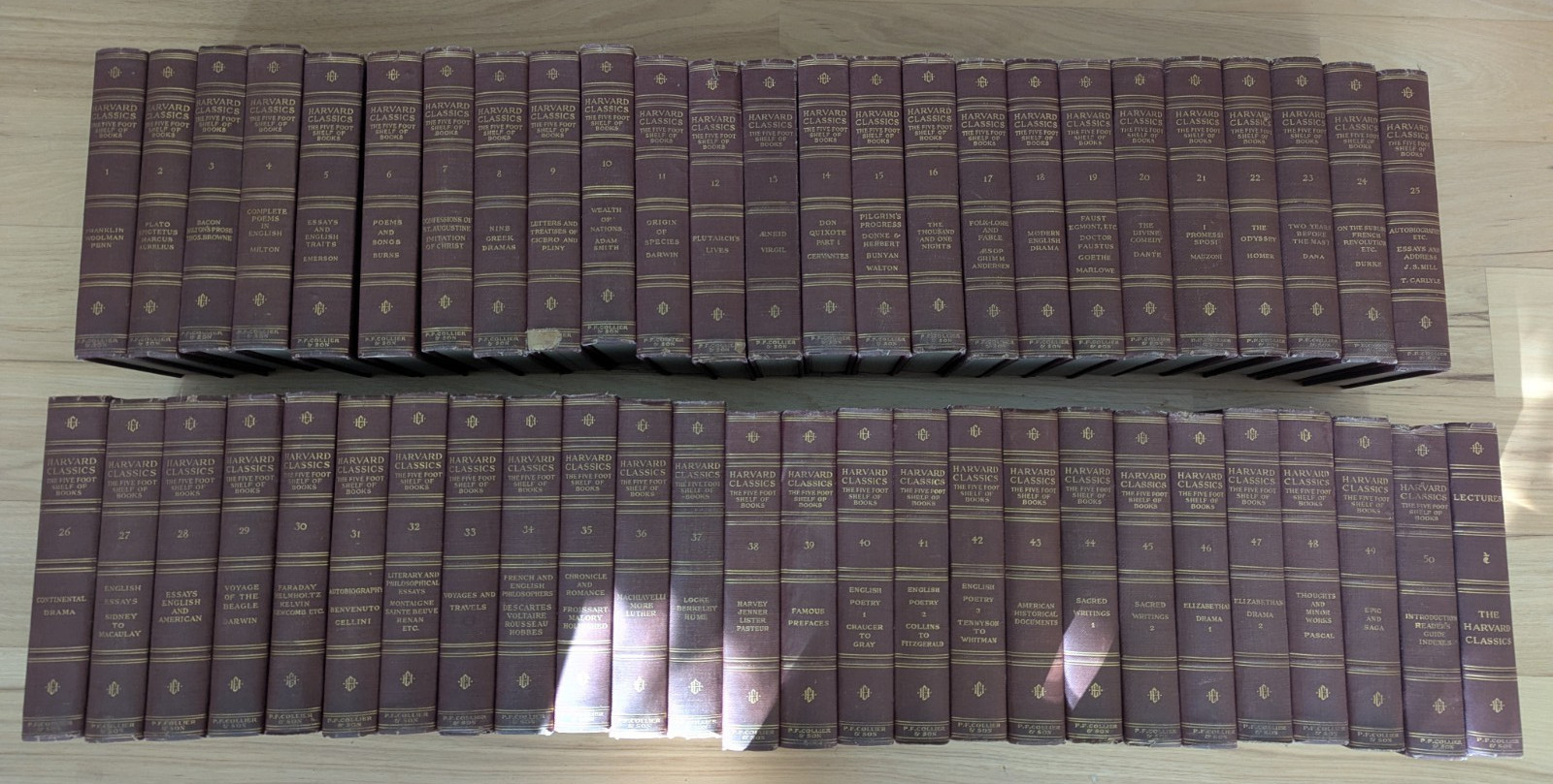 Harvard Classics Complete Set 51 Volumes  1909-1910  (1-50 vol + Lecture (1914)