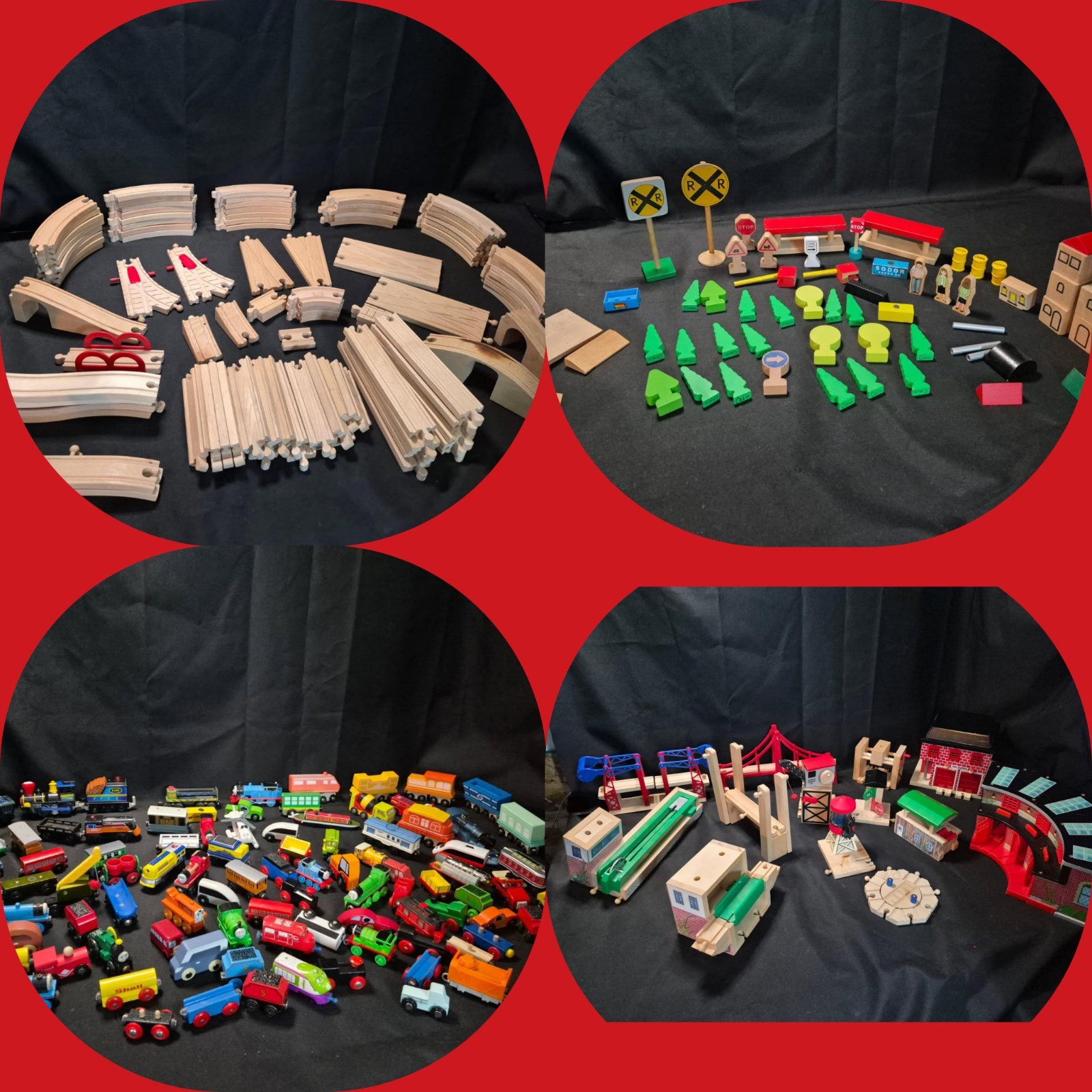 Huge Lot  Thomas The Choo Choo Train ,  Brio , Melissa Doug Trains, Over 300 Pc