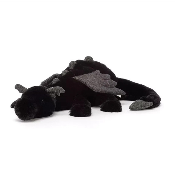Jellycat Onyx Dragon Plush – Black - RETIRED RARE 50cm - NEW WITH TAGS