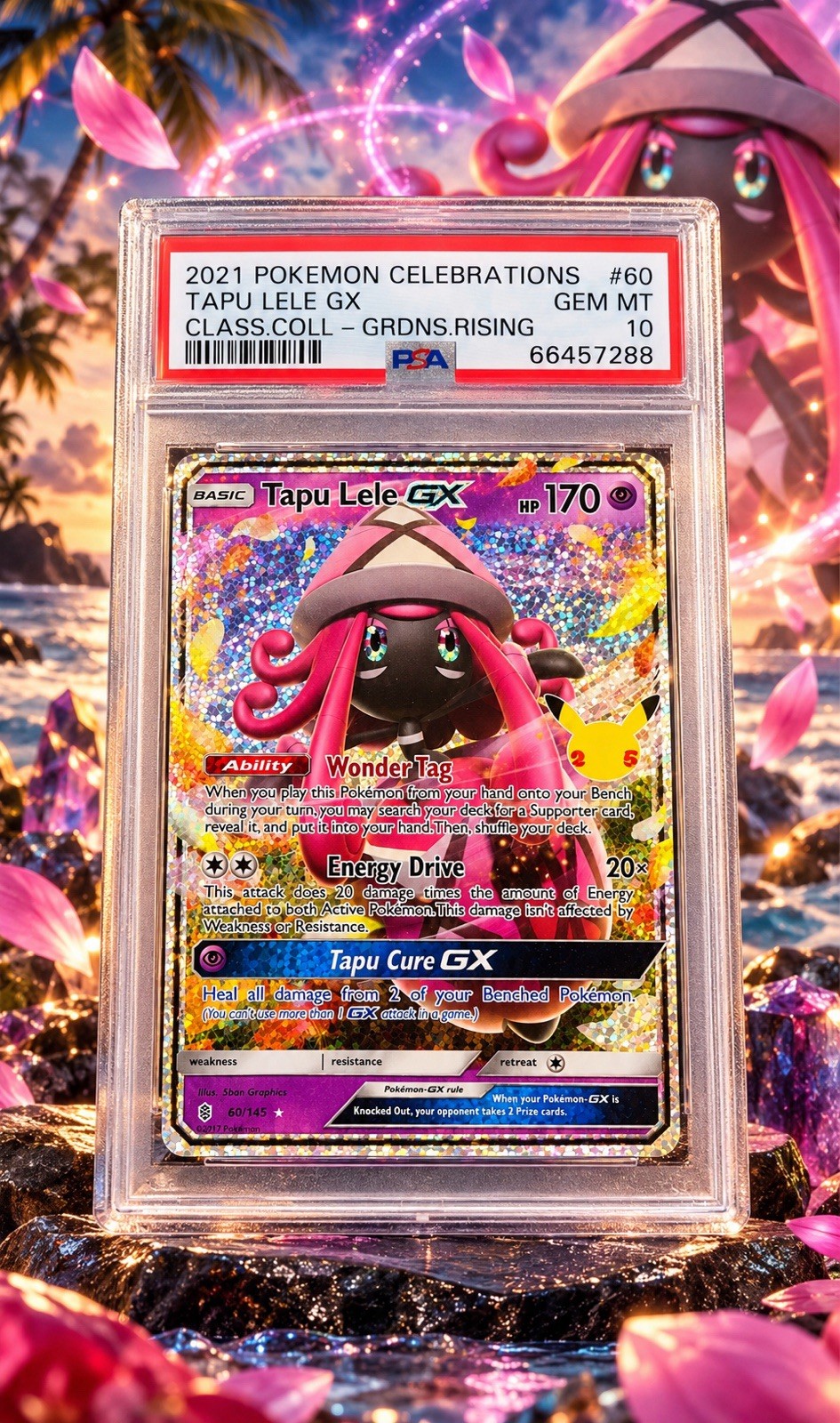 ✨2021 TAPU LELE GX POKEMON 25th CELEBRATIONS CLASS.COLL-GRDNS.RISING PSA 10✨ ✨2021 TAPU LELE GX POKEMON 25th CELEBRATIONS CLASS.COLL-GRDNS.RISING PSA 10✨