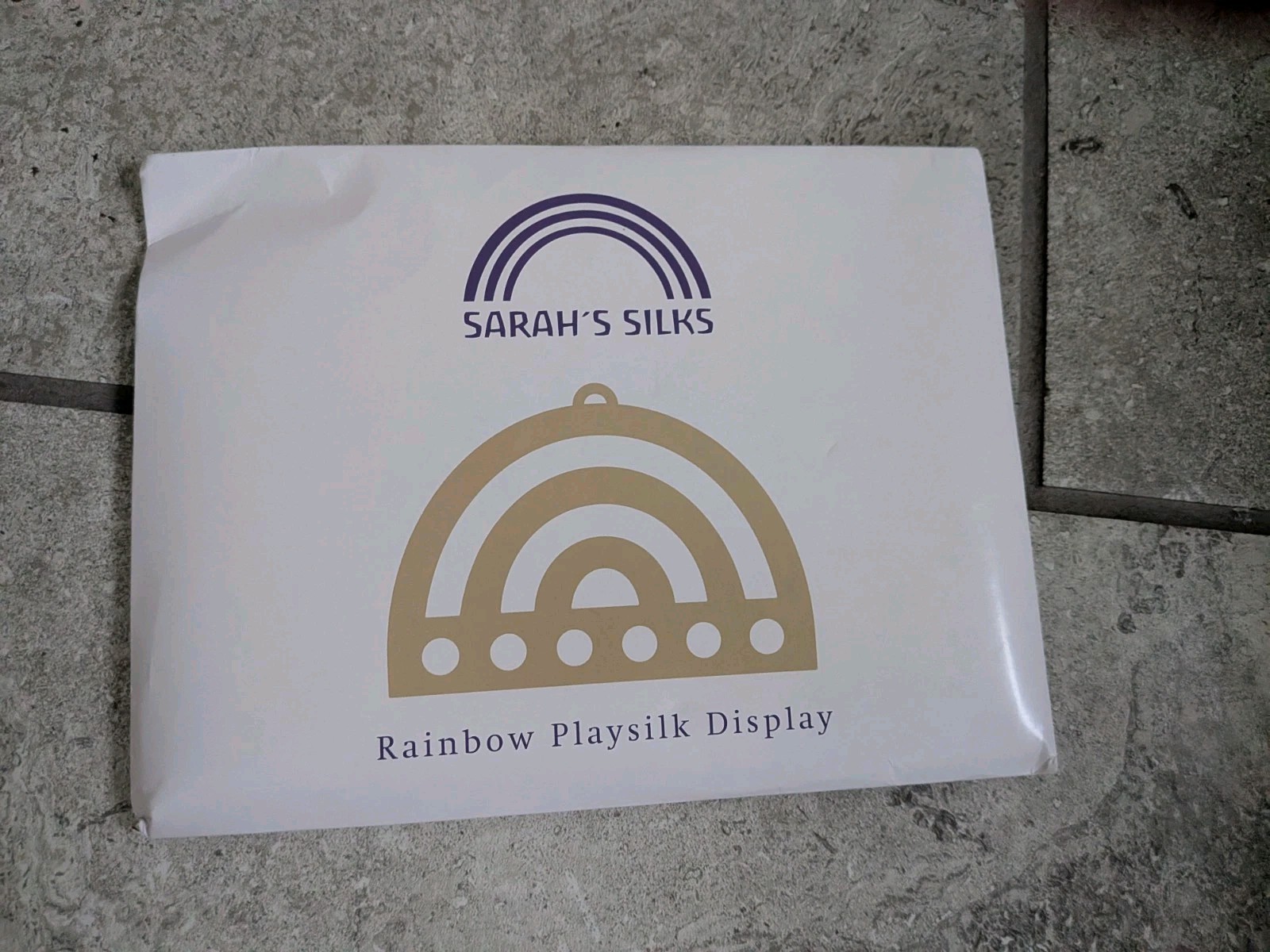 Sarah's Silks Wooden Rainbow Playsilk Display Sarah's Silks Wooden Rainbow Playsilk Display