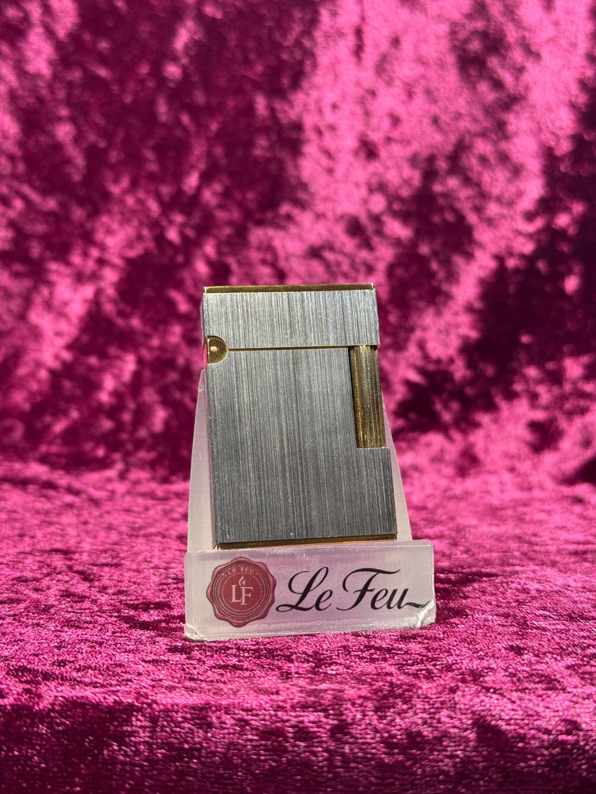 Vintage S.T. Dupont Ligne 2 Short Palladium Lighter | Two-Tone | Ping | Serviced