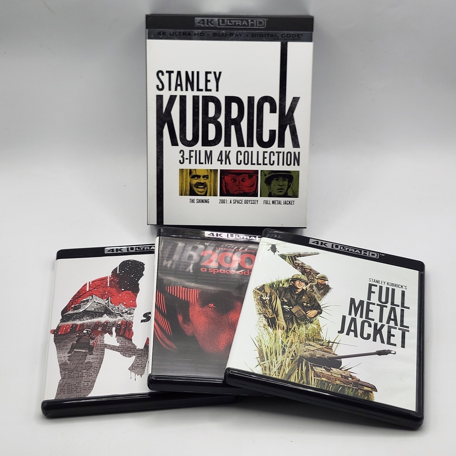 Stanley Kubrick: 3-Film 4k Collection Ultra HD Shining Metal Jacket 2001 Odyssey