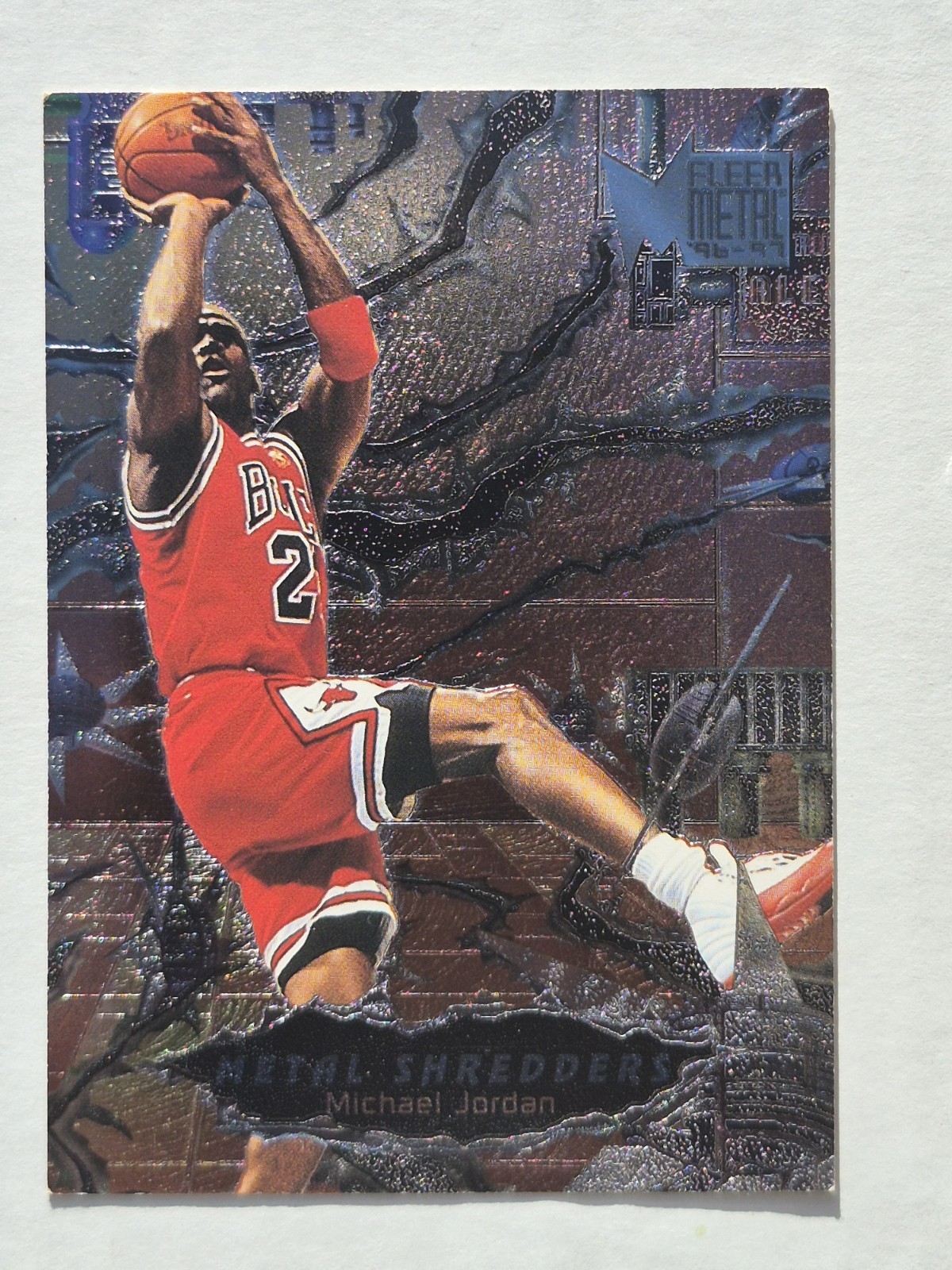 1997 Fleer Metal Shredders Michael Jordan #241 Chicago Bulls