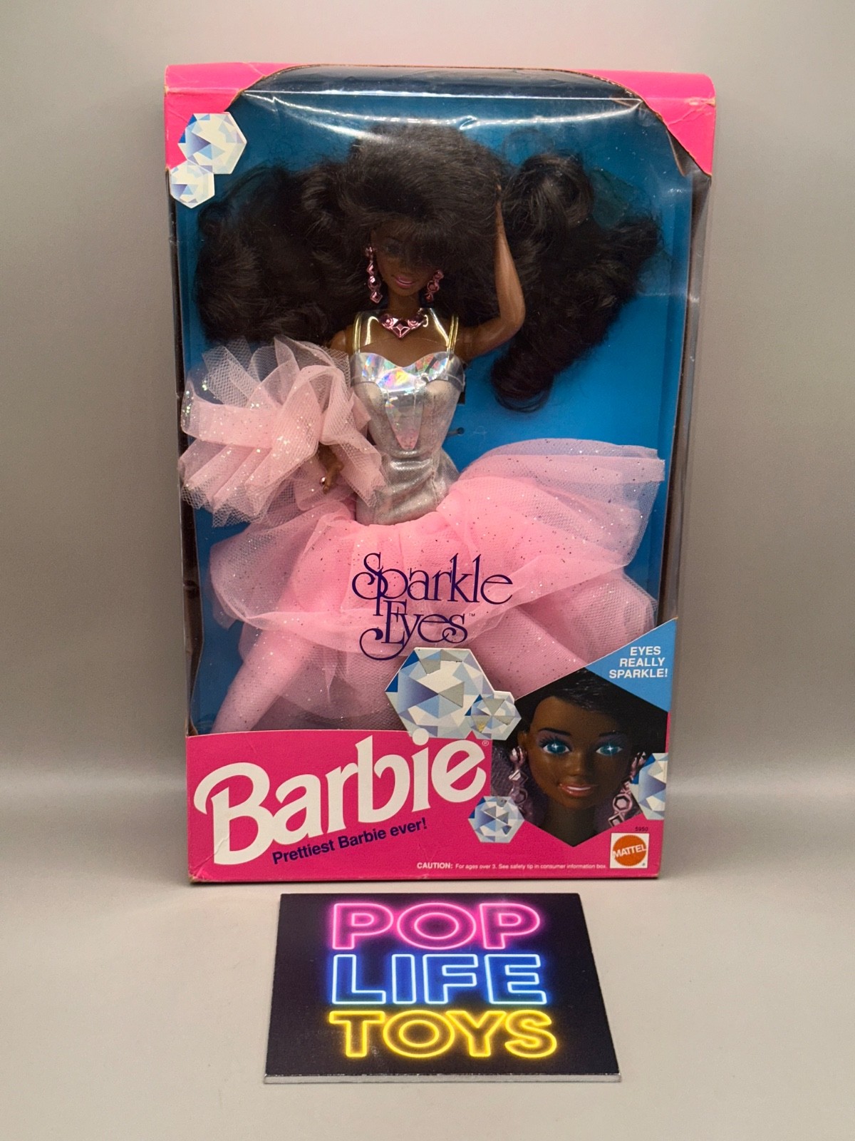 Vintage 1991 Mattel “Sparkle Eyes Barbie- African American” #5950 *NRFB*