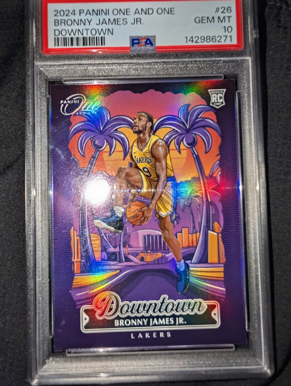 2024-25 Panini One and One - Downtown Bronny James #26 (RC) PSA 10 