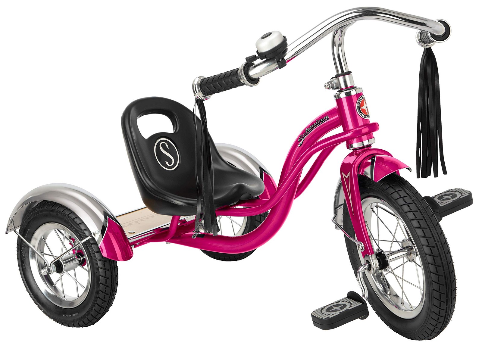 Schwinn Roadster Bike for Toddler, Kids 20.5 inches x 26 21.5, Bright Pink