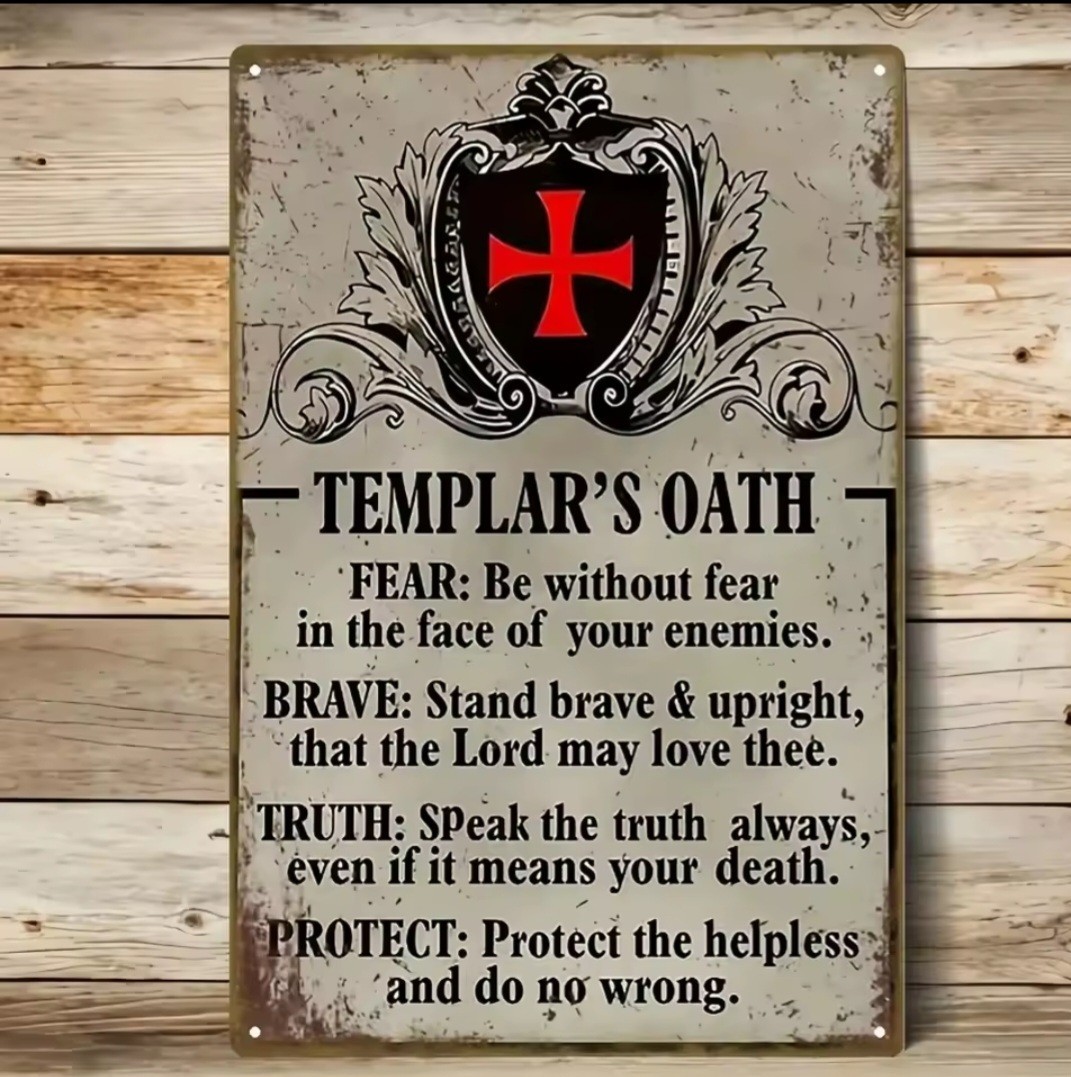 Knight Templar metal Sign Knight Templar metal Sign