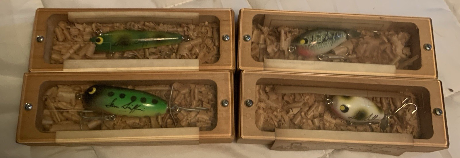 Sam Griffin Limited Edition Vintage Topwater Wood Bass Lures 1990-1993 Boxes Sam Griffin Limited Edition Vintage Topwater Wood Bass Lures 1990-1993 Boxes