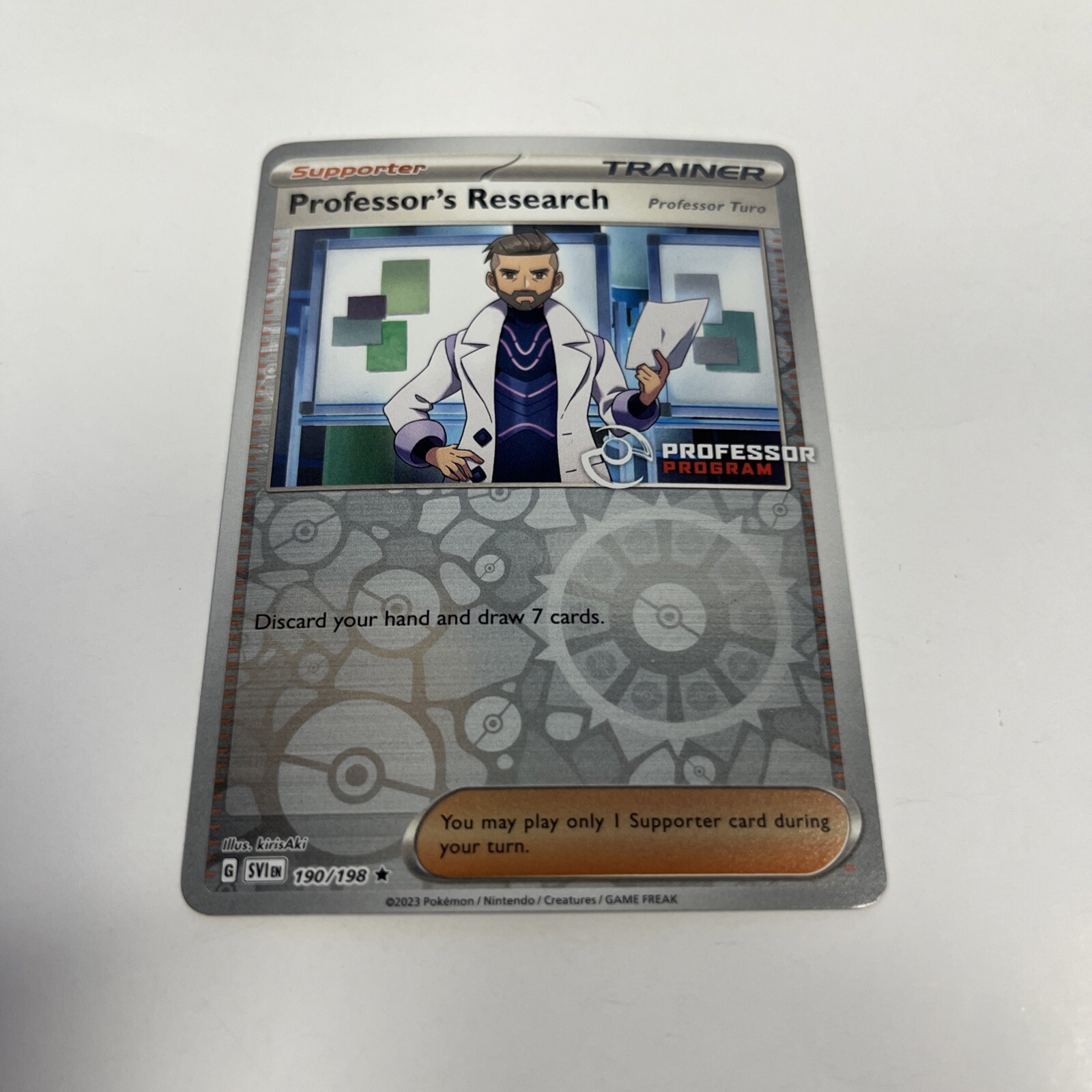 Pokemon TCG:Professor\'s Research Turo Professor Program Promo Holo  190/198 x1