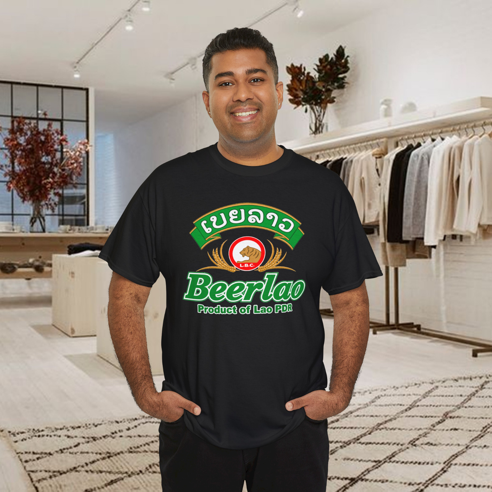Beerlao T Shirt 322 Beer Laos Asia Retro Vintage Cool Gift Tee