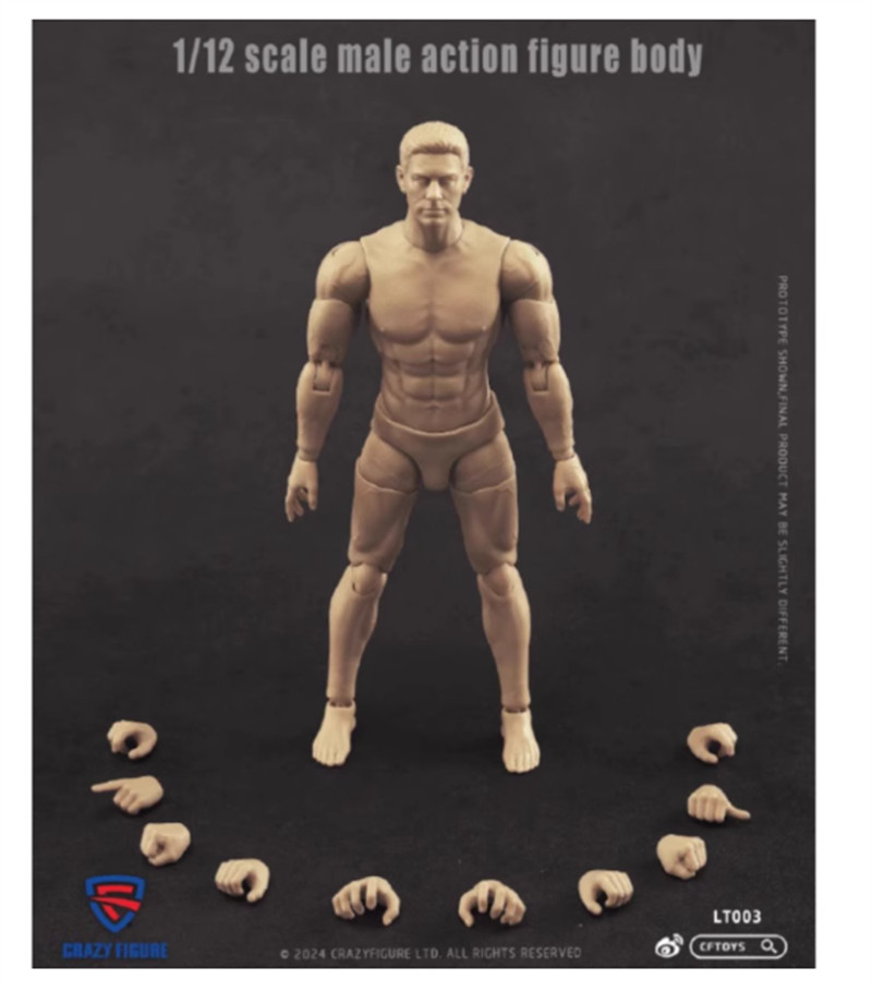 New CRAZY FIGURE 1/12 6'' Boy & Girl Vegan LT003/LT004 Action Figure In Stock