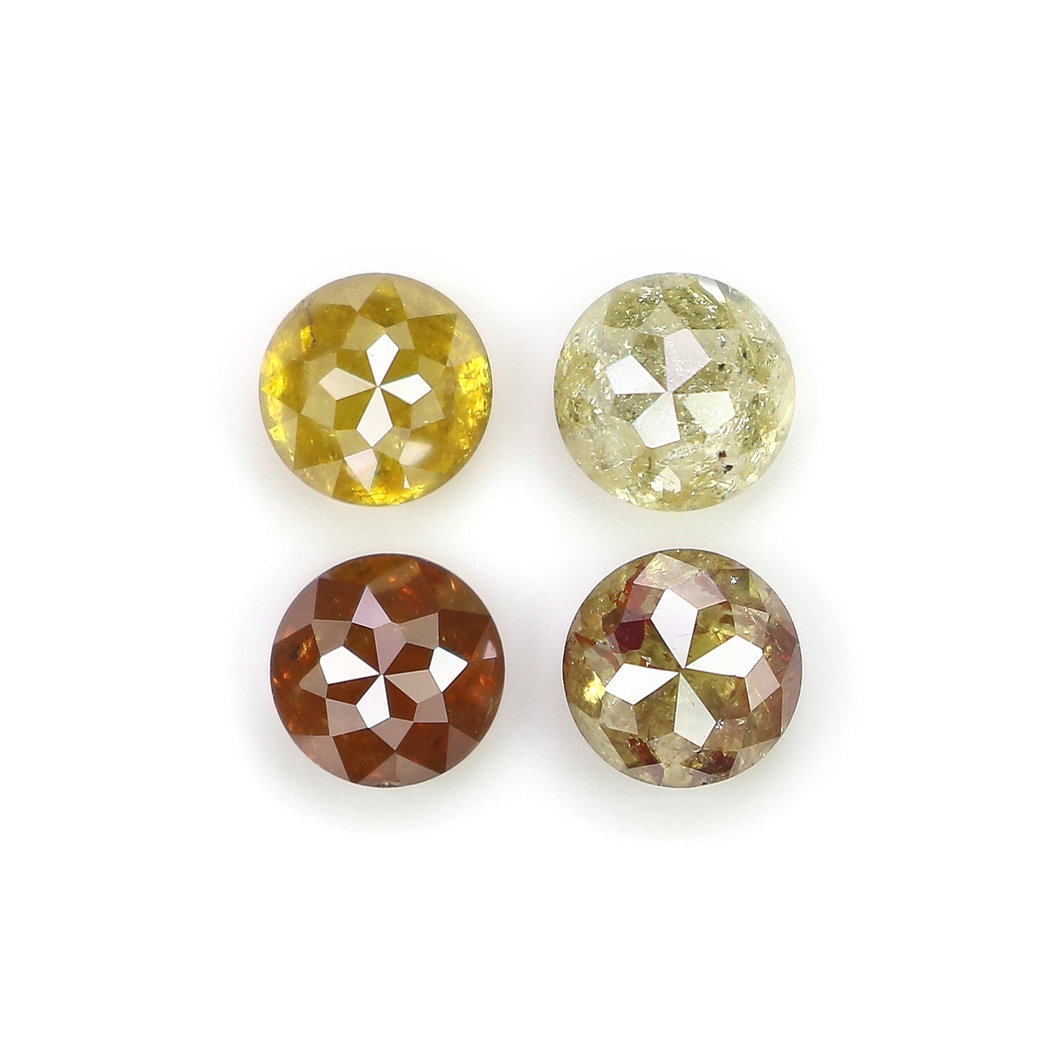 1.99 Ct Natural Loose Round Diamond 4.30 MM Yellow Brown Color Diamond NQ1929