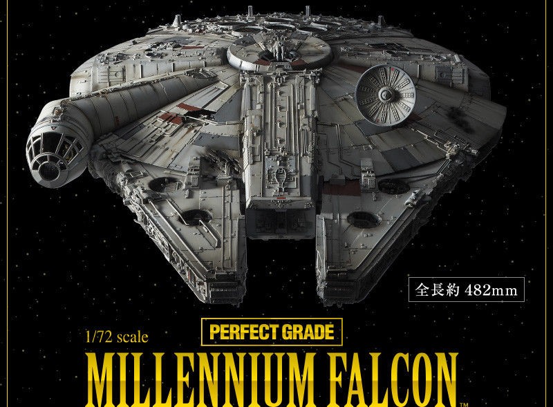 Bandai Star Wars Millennium Falcon PG Perfect Grade 1/72 Scale Model Kit NEW USA