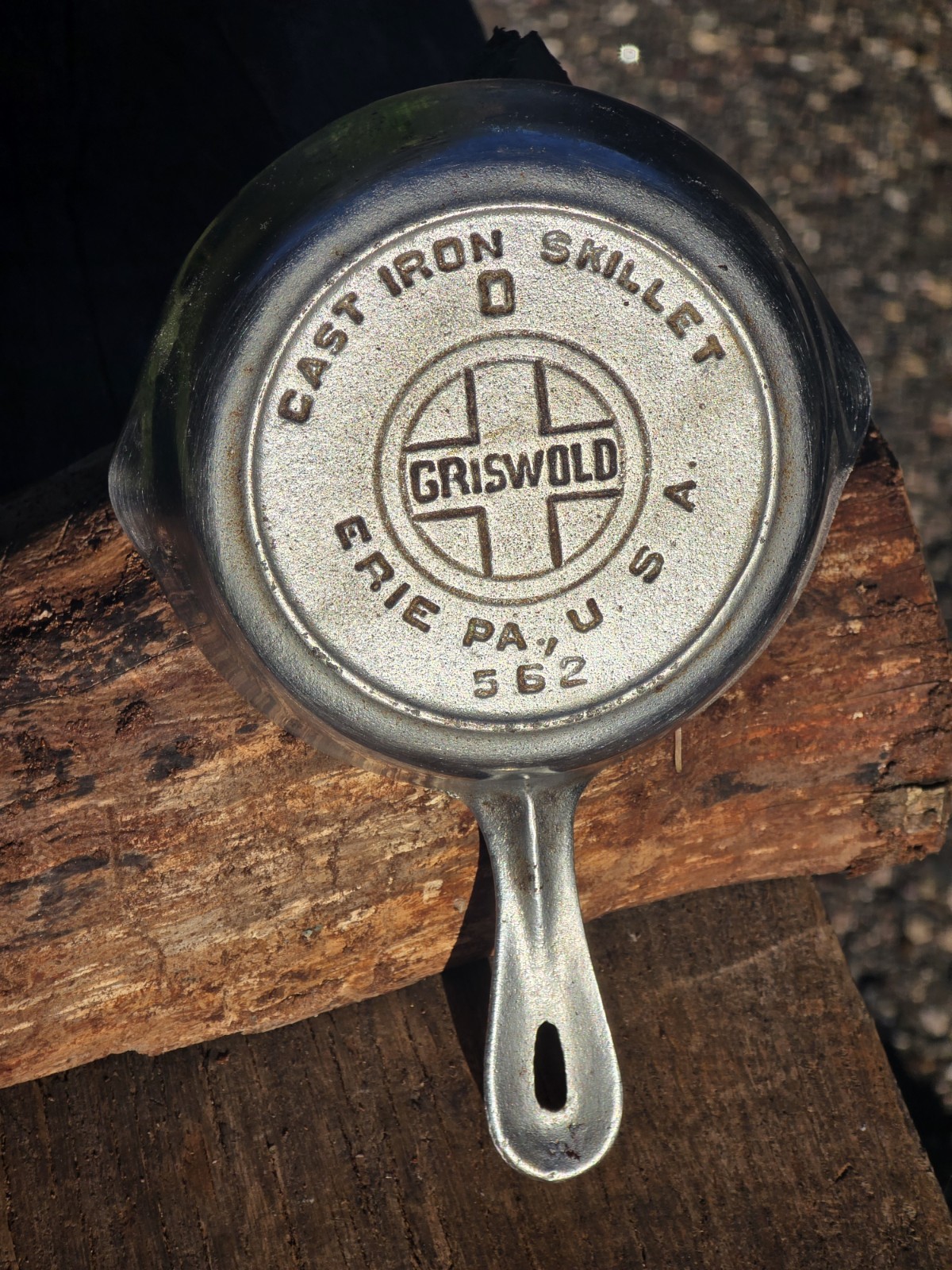 Vintage GRISWOLD #0 Cast Iron Skillet, 562, Erie, PA USA , Nickel Plated Vintage GRISWOLD #0 Cast Iron Skillet, 562, Erie, PA USA , Nickel Plated