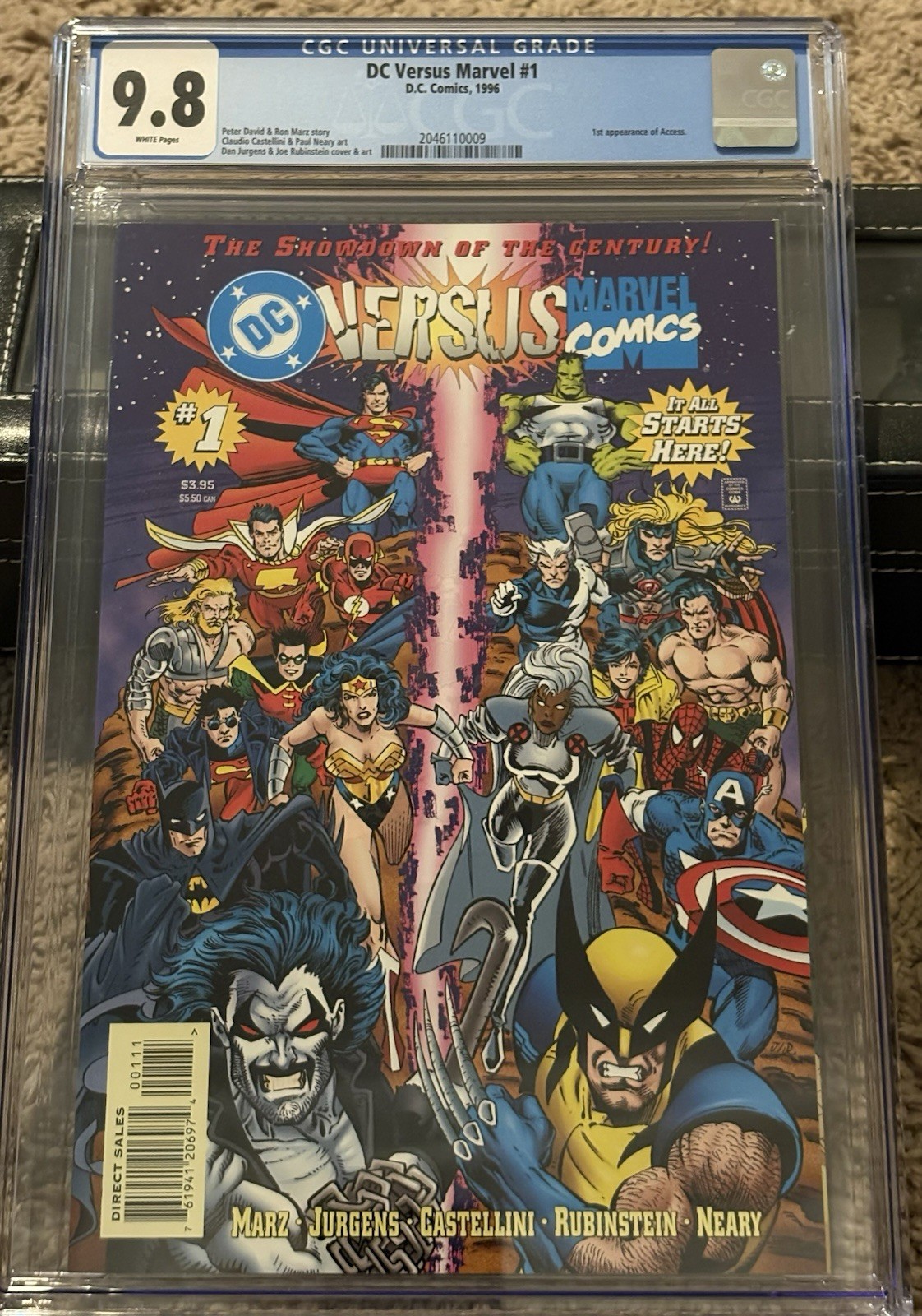 DC Versus Marvel #1 CGC 9.8 DC Versus Marvel #1 CGC 9.8