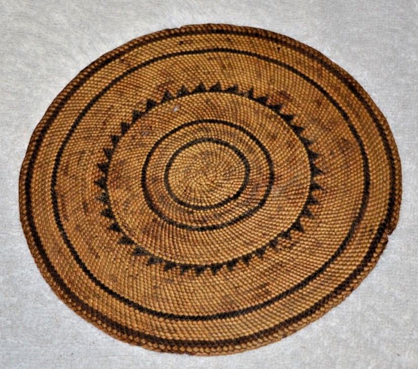 Vintage Apache Coil Flat Tray Native American L7.5 Vintage Apache Coil Flat Tray Native American L7.5