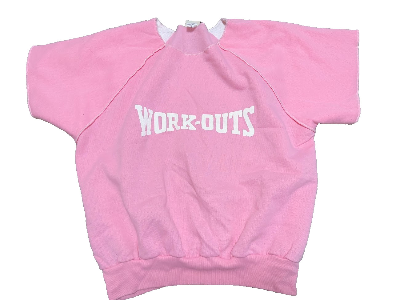 VTG 70\'S SEARS SWEATSHIRT SPELLOUT WORK-OUTS NEW UNUSED EXCELLENT SZ 42 VTG 70\'S SEARS SWEATSHIRT SPELLOUT WORK-OUTS NEW UNUSED EXCELLENT SZ 42